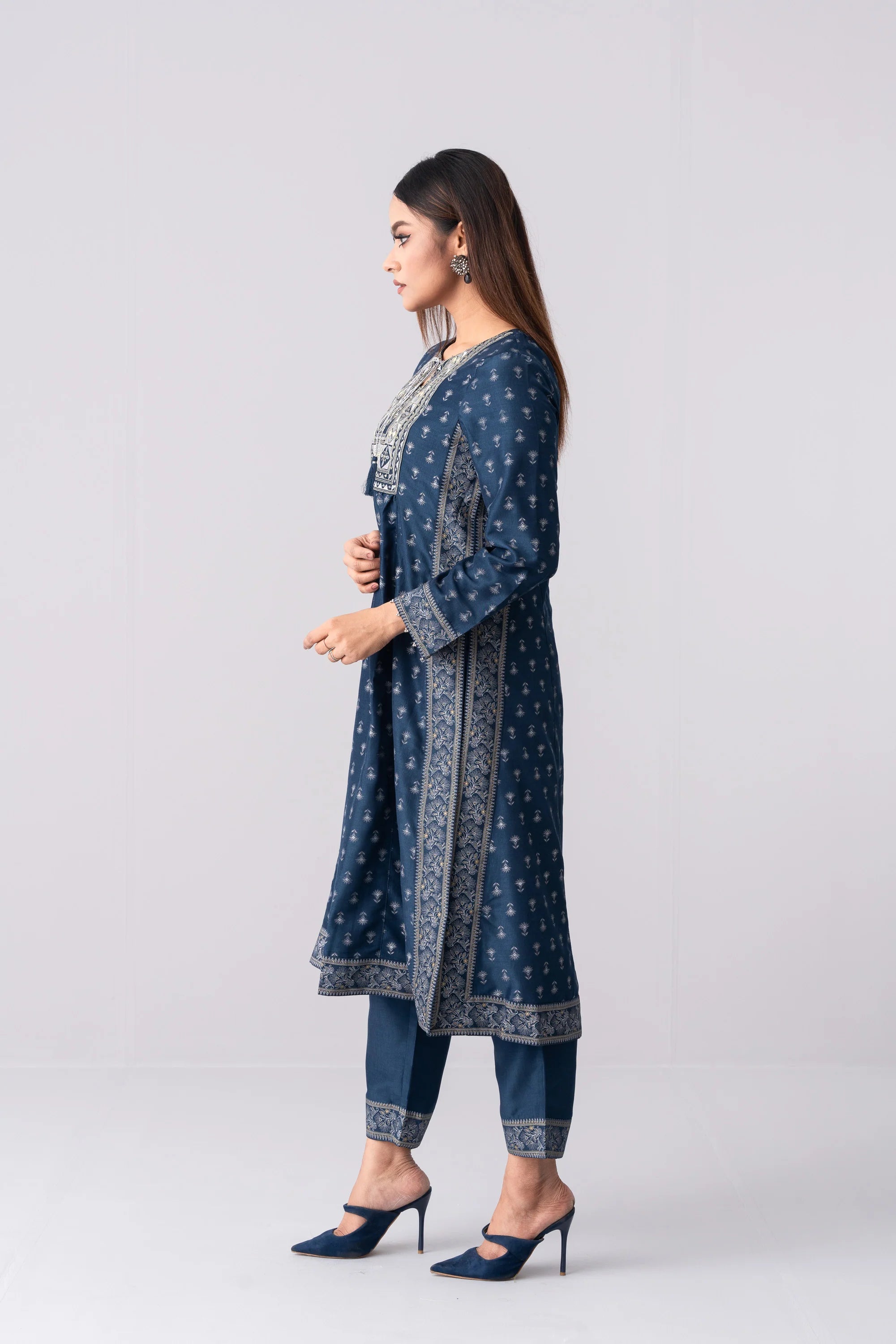 Ready-to-Wear Embroidered Two-Piece Formal Ethnic Set