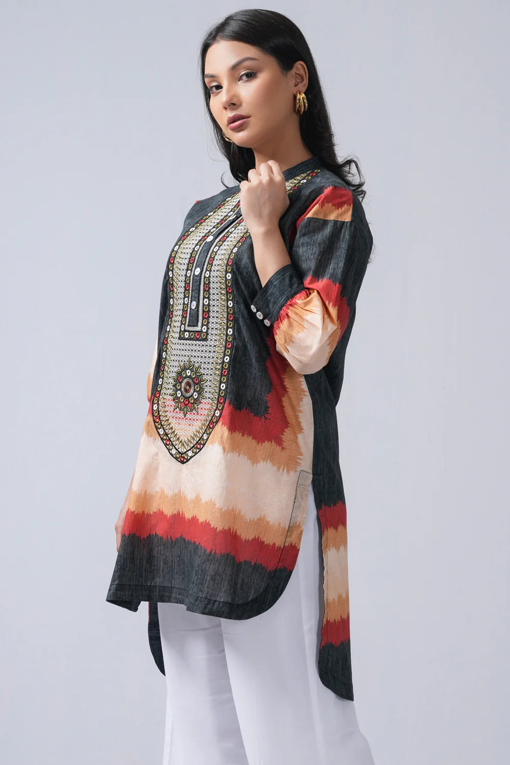 Digital Printed One Piece Lawn Kurta