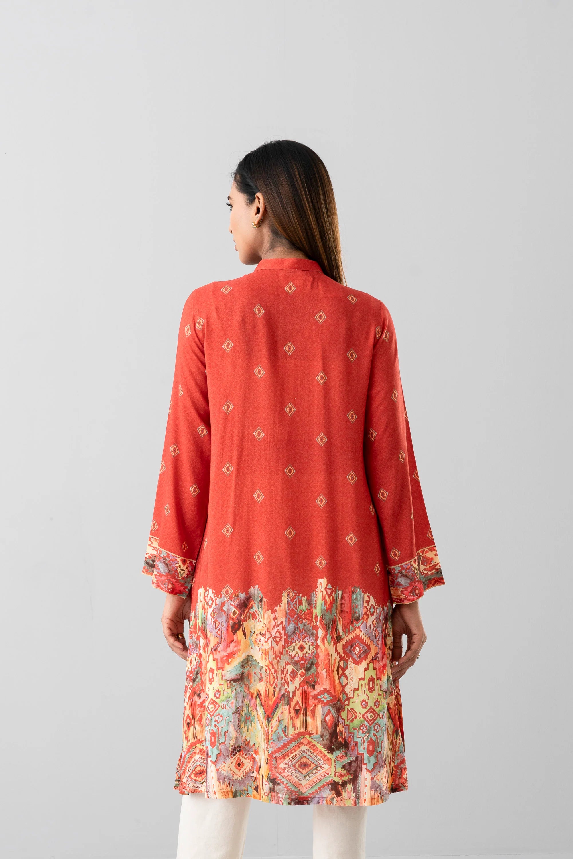 Smart Fit Embroidered Ethnic Kurta