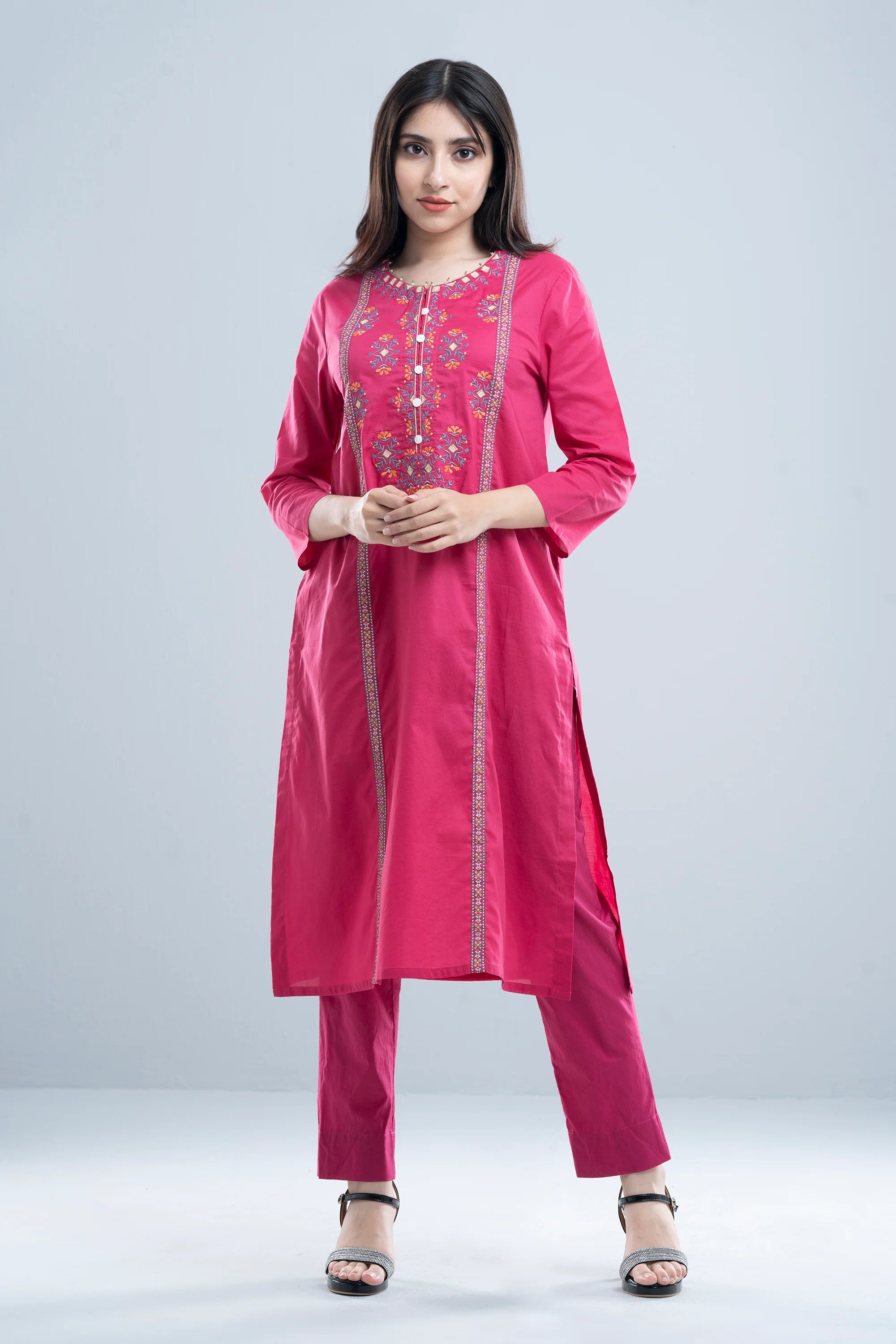 Smart Fit Embroidered Ethnic Kurta