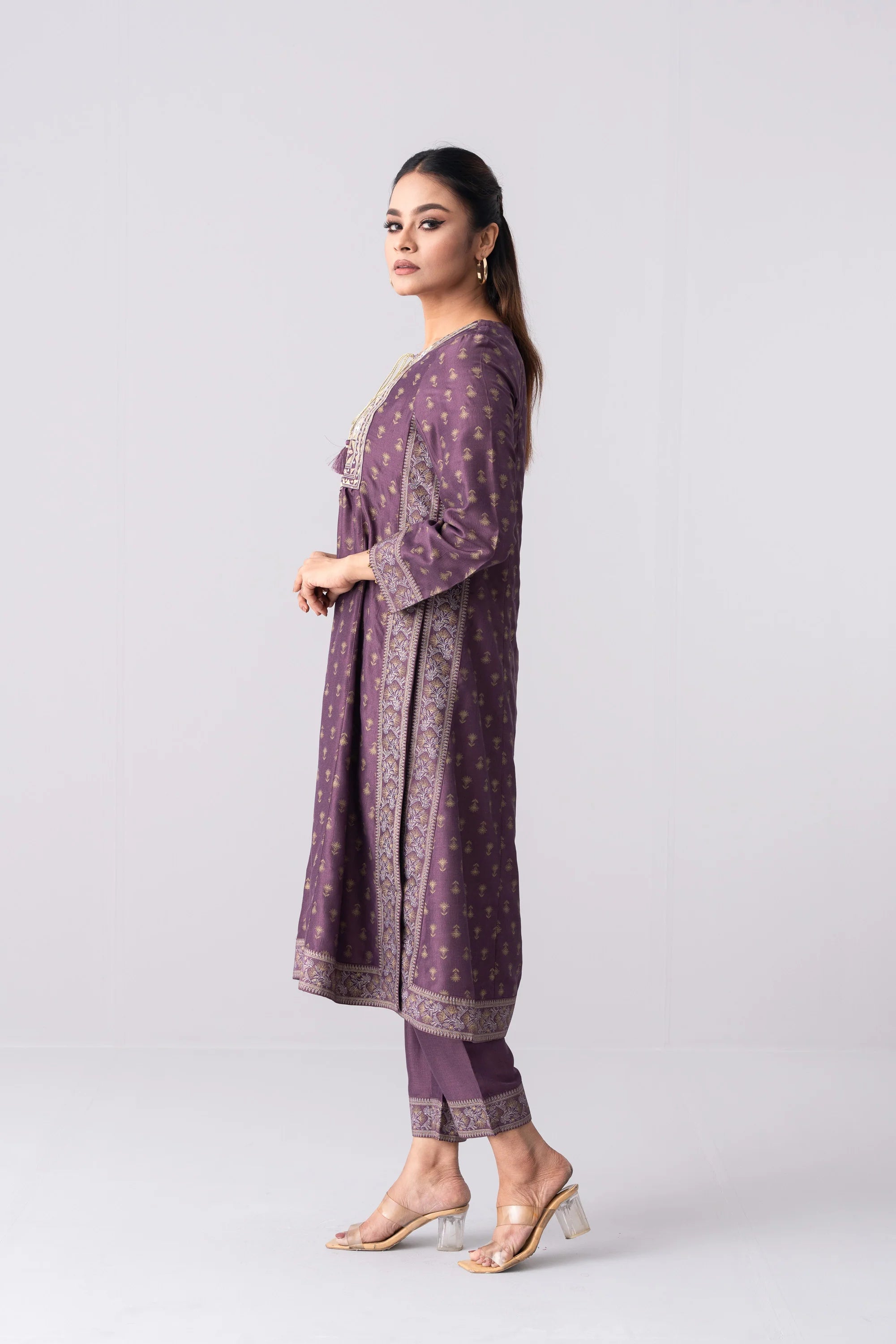 Ready-to-Wear Embroidered Two-Piece Formal Ethnic Set