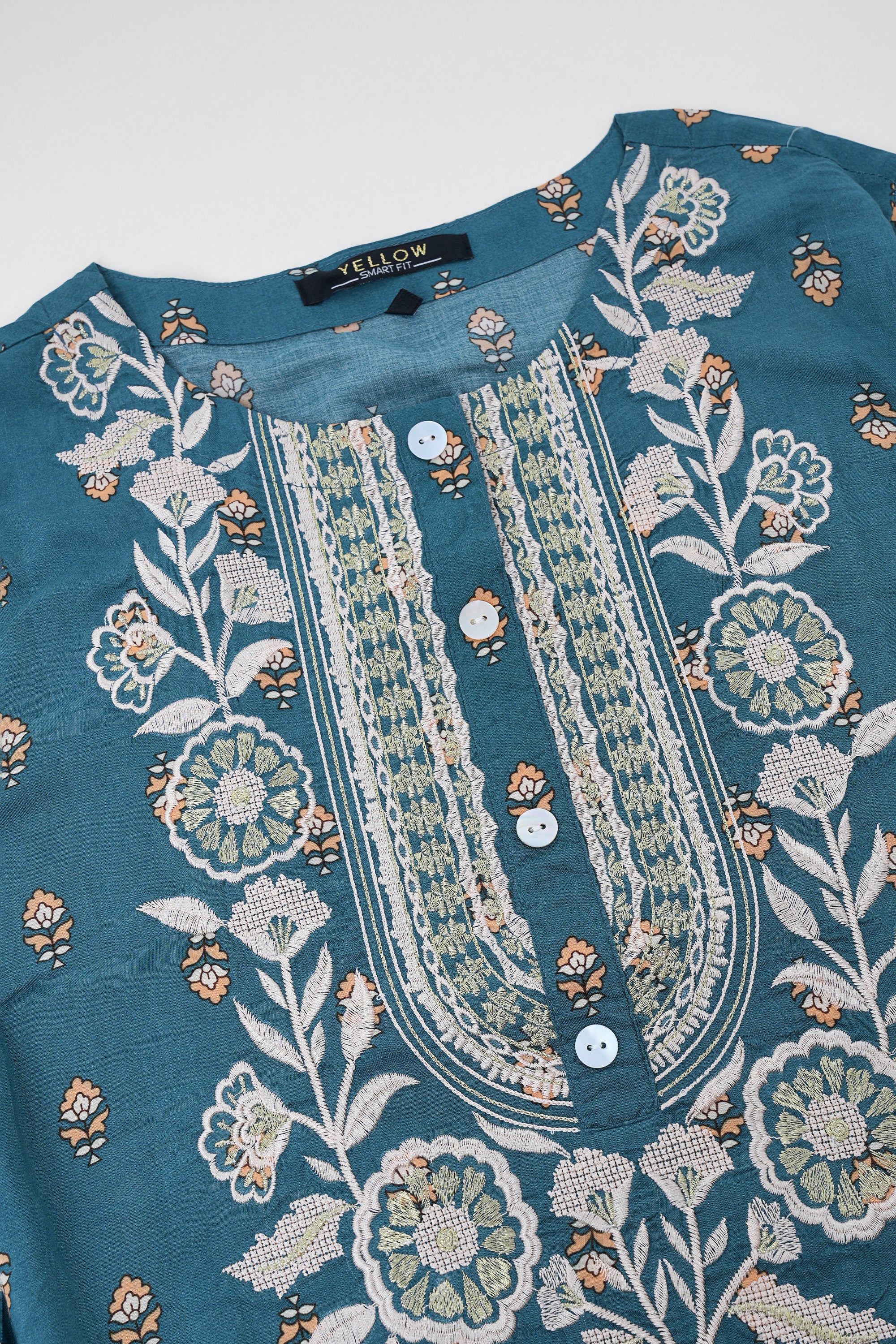 Smart Fit Embroidered Viscose Ethnic Kurti