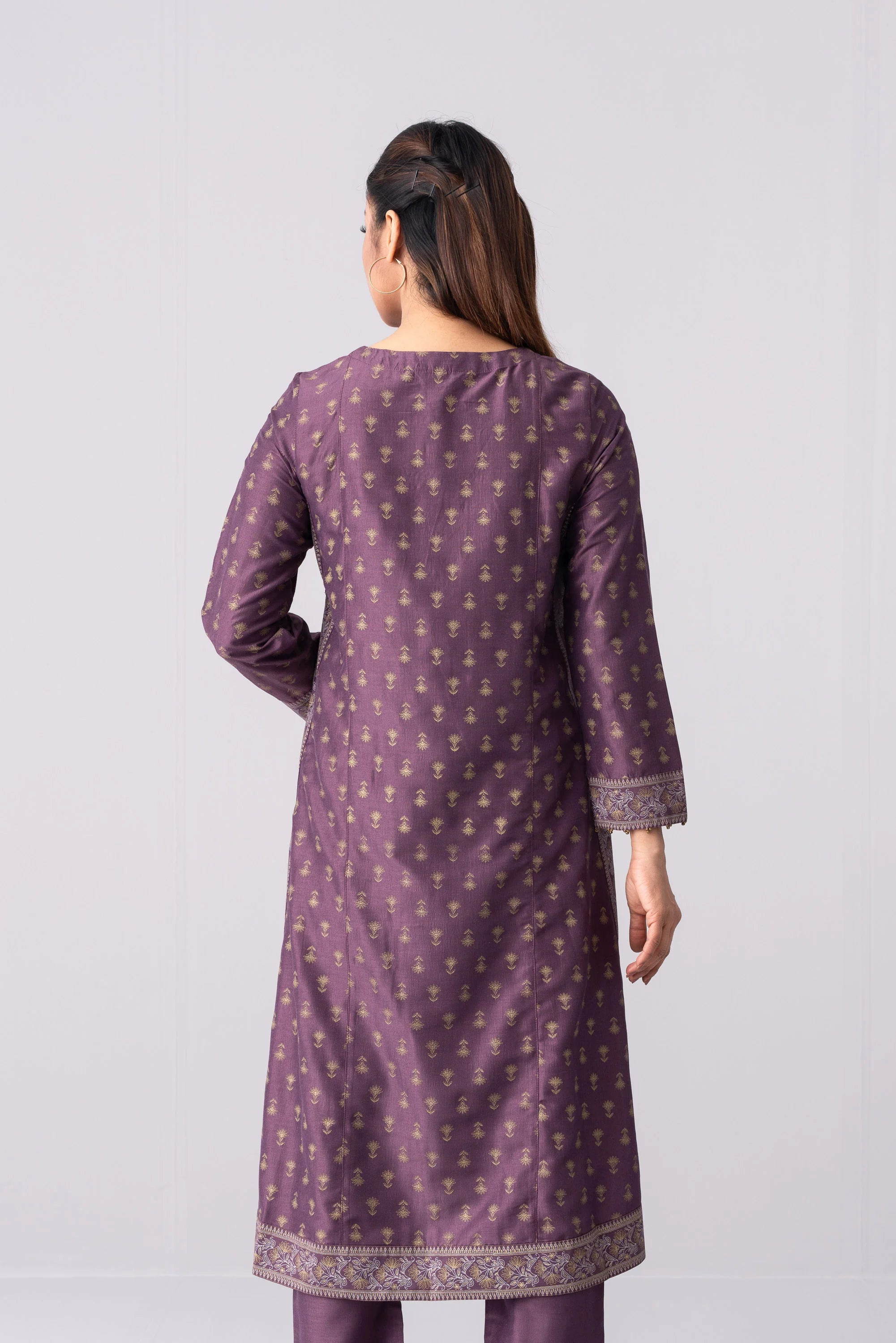 Ready-to-Wear Embroidered Two-Piece Formal Ethnic Set