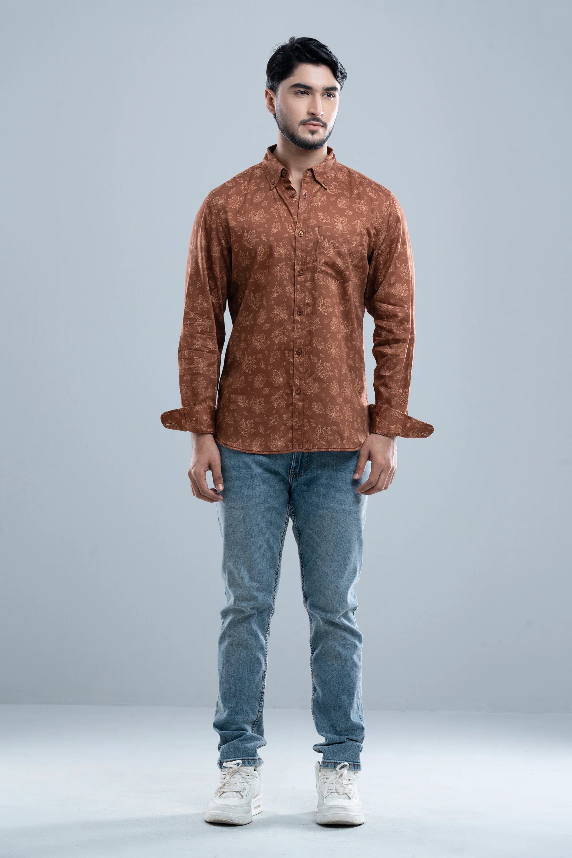 Regular Fit Solid Casual Shirt