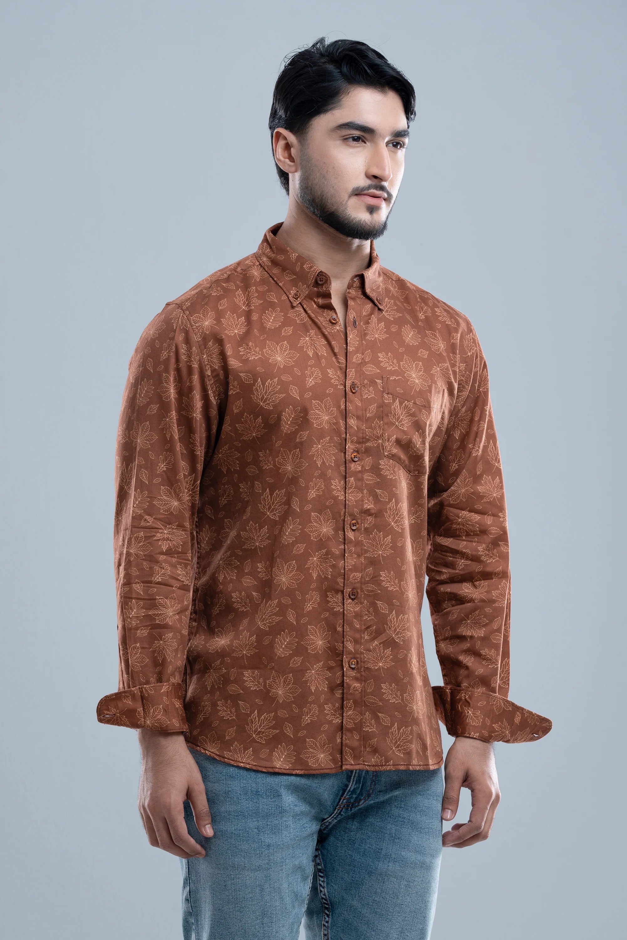 Regular Fit Solid Casual Shirt