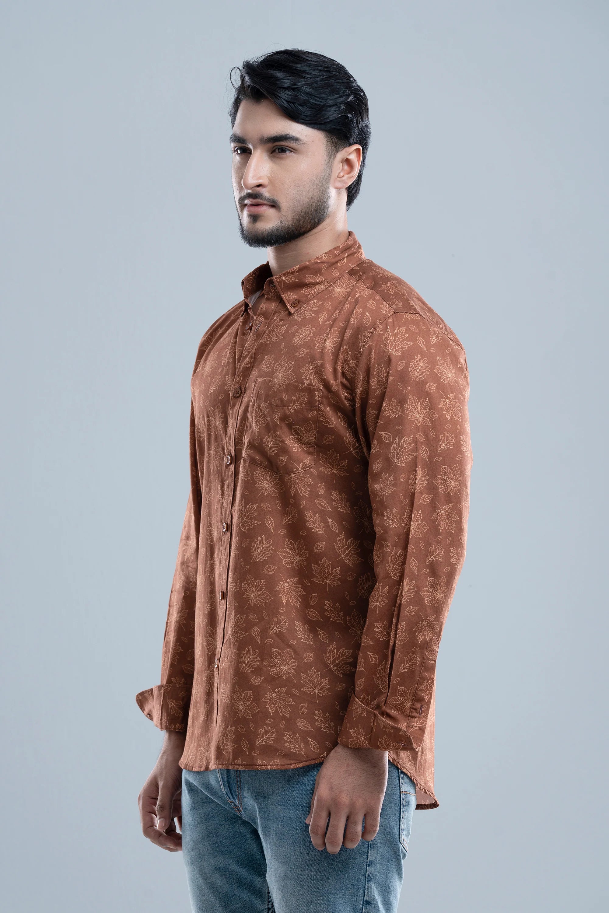 Regular Fit Solid Casual Shirt