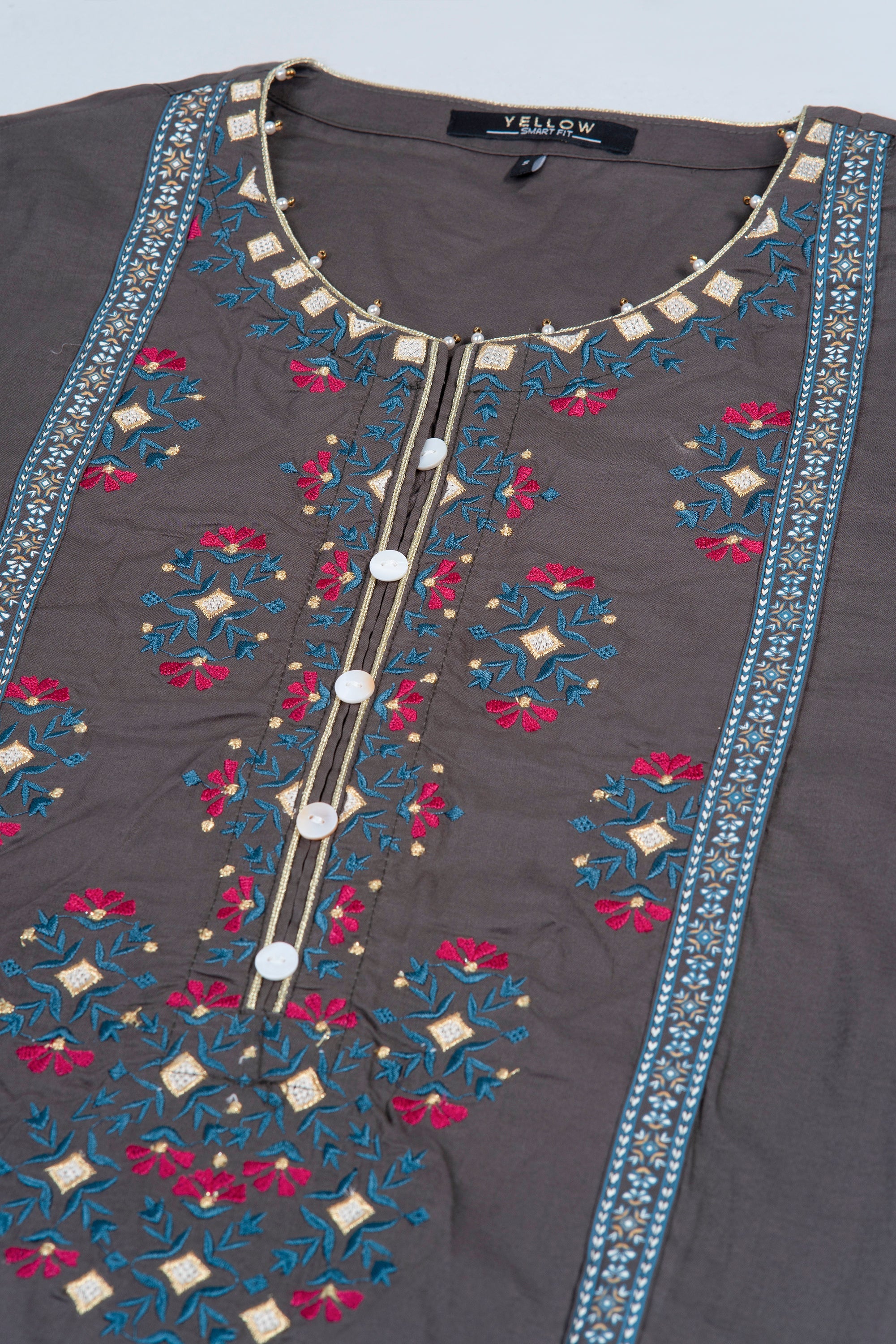 Smart Fit Embroidered Ethnic Kurta
