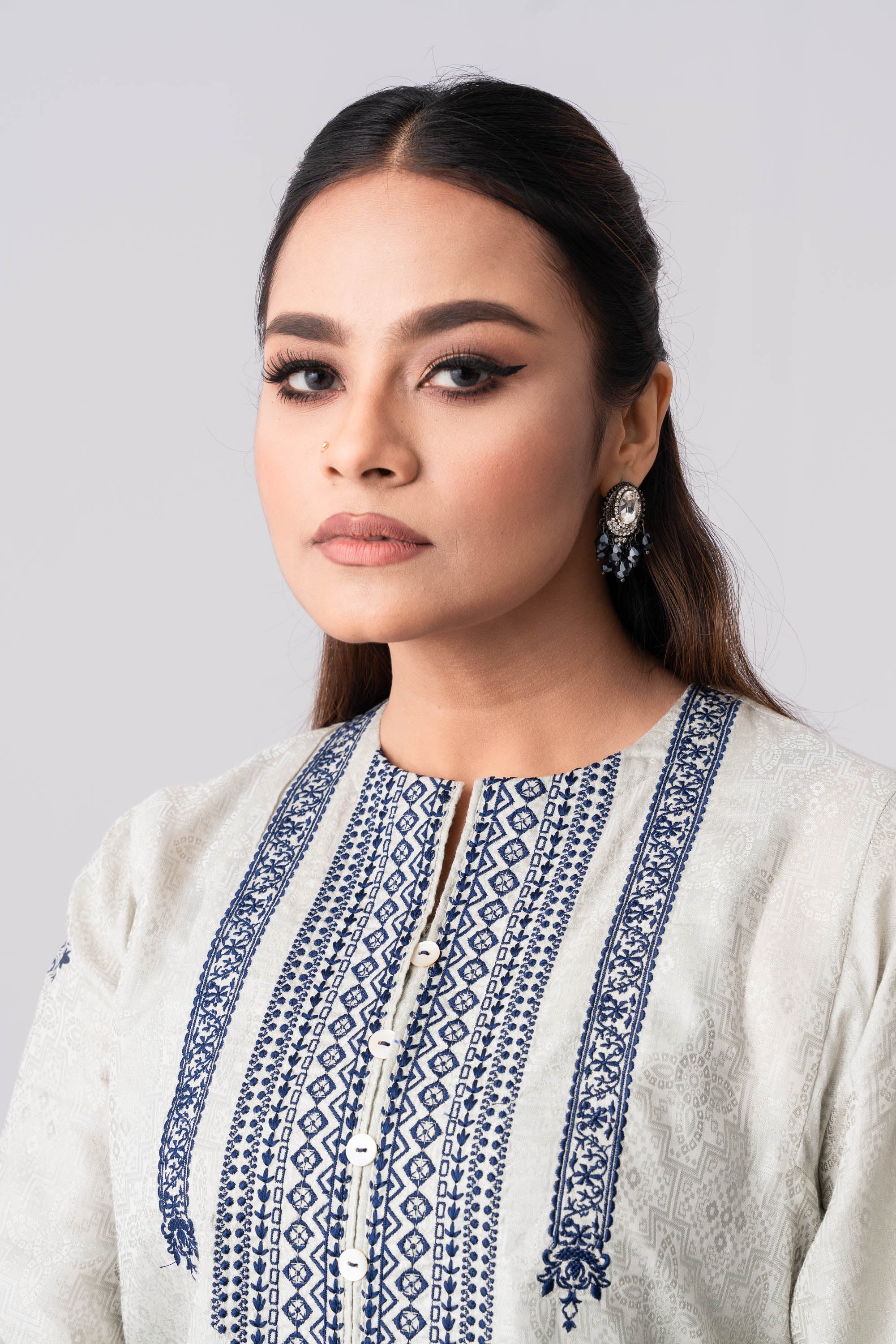 Ready-to-Wear Embroidered and Printed Semi-Formal Ethnic Set