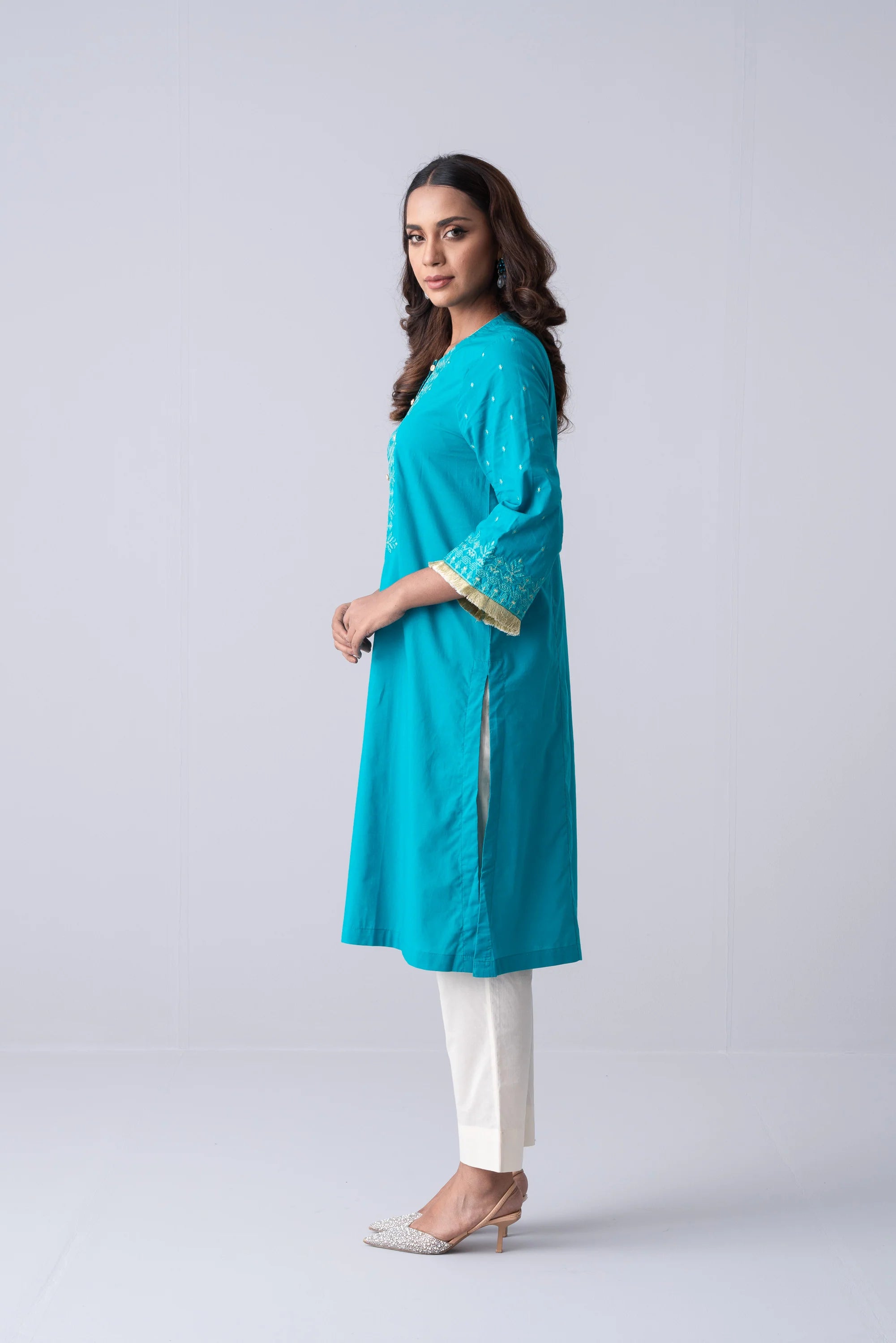 Smart Fit Embroidered Ethnic Kurta