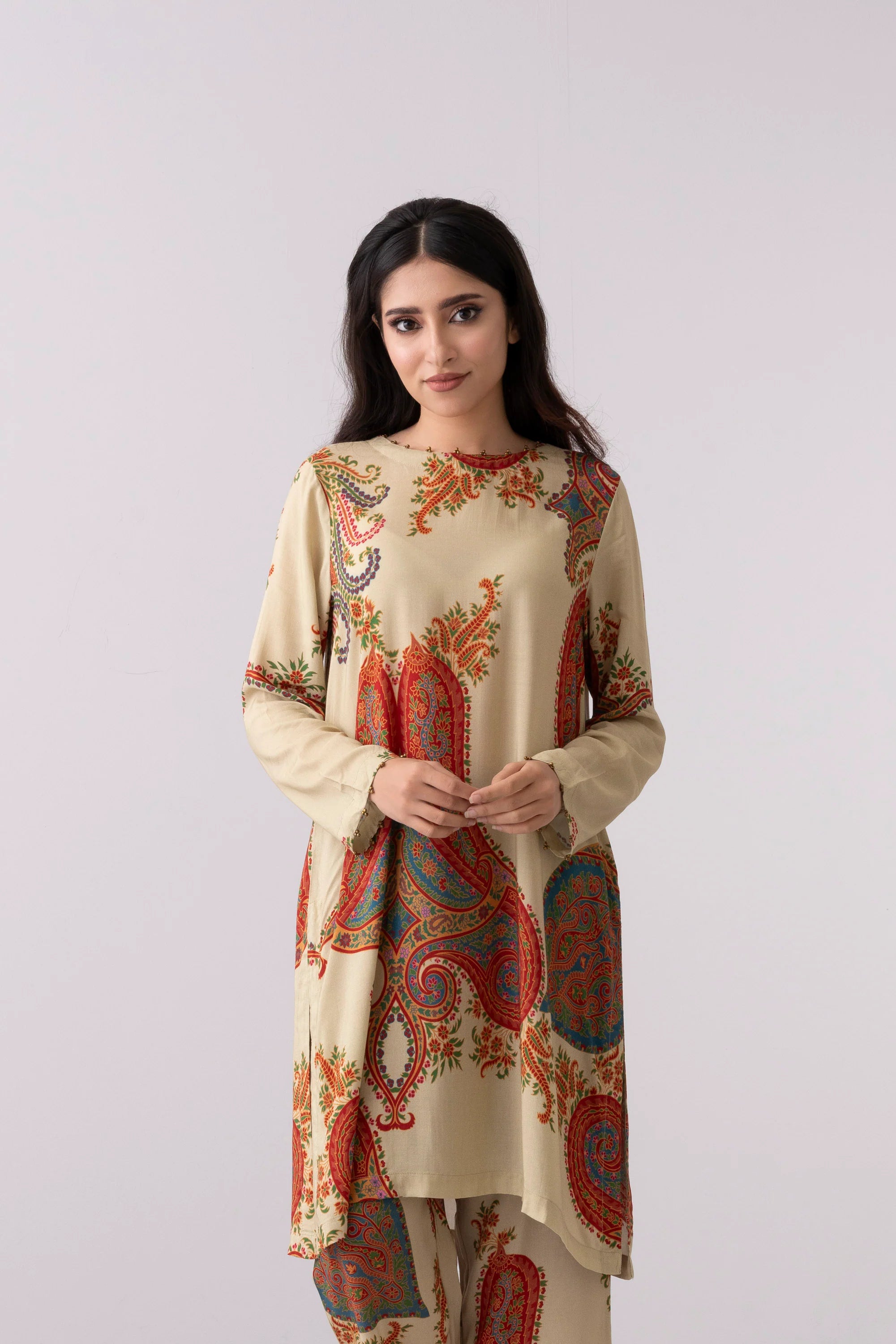 Smart Fit Digital Printed Two-Piece Ethnic Set