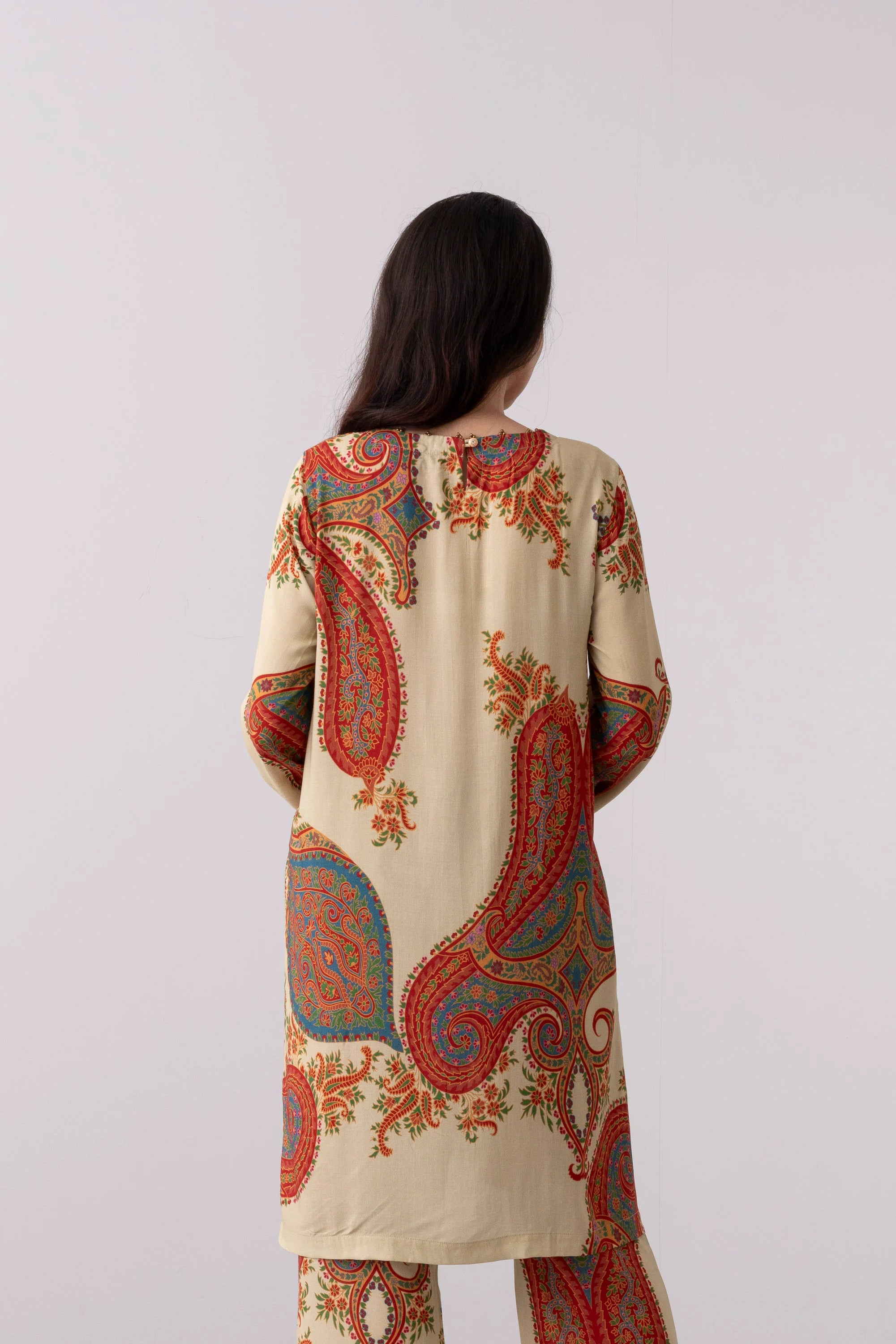 Smart Fit Digital Printed Two-Piece Ethnic Set