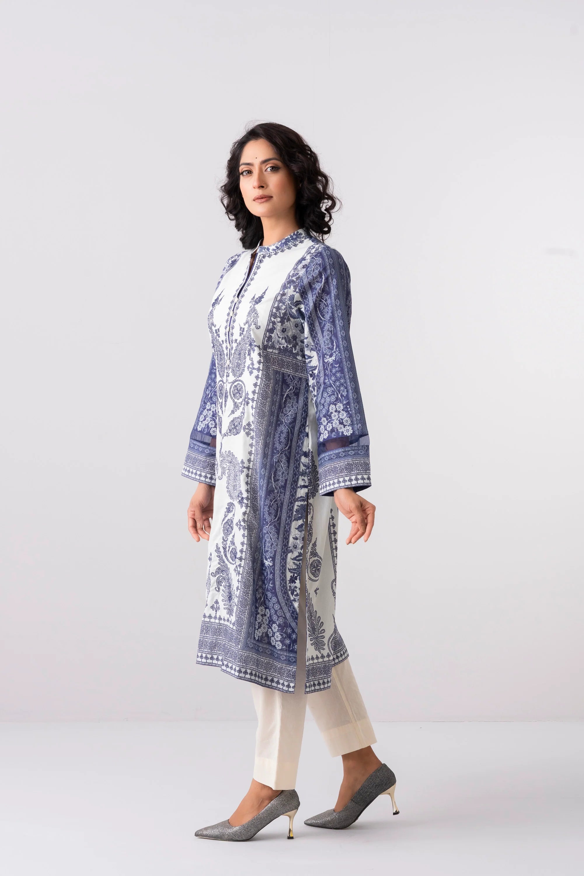 Smart Fit Jacquard Lawn Kurta