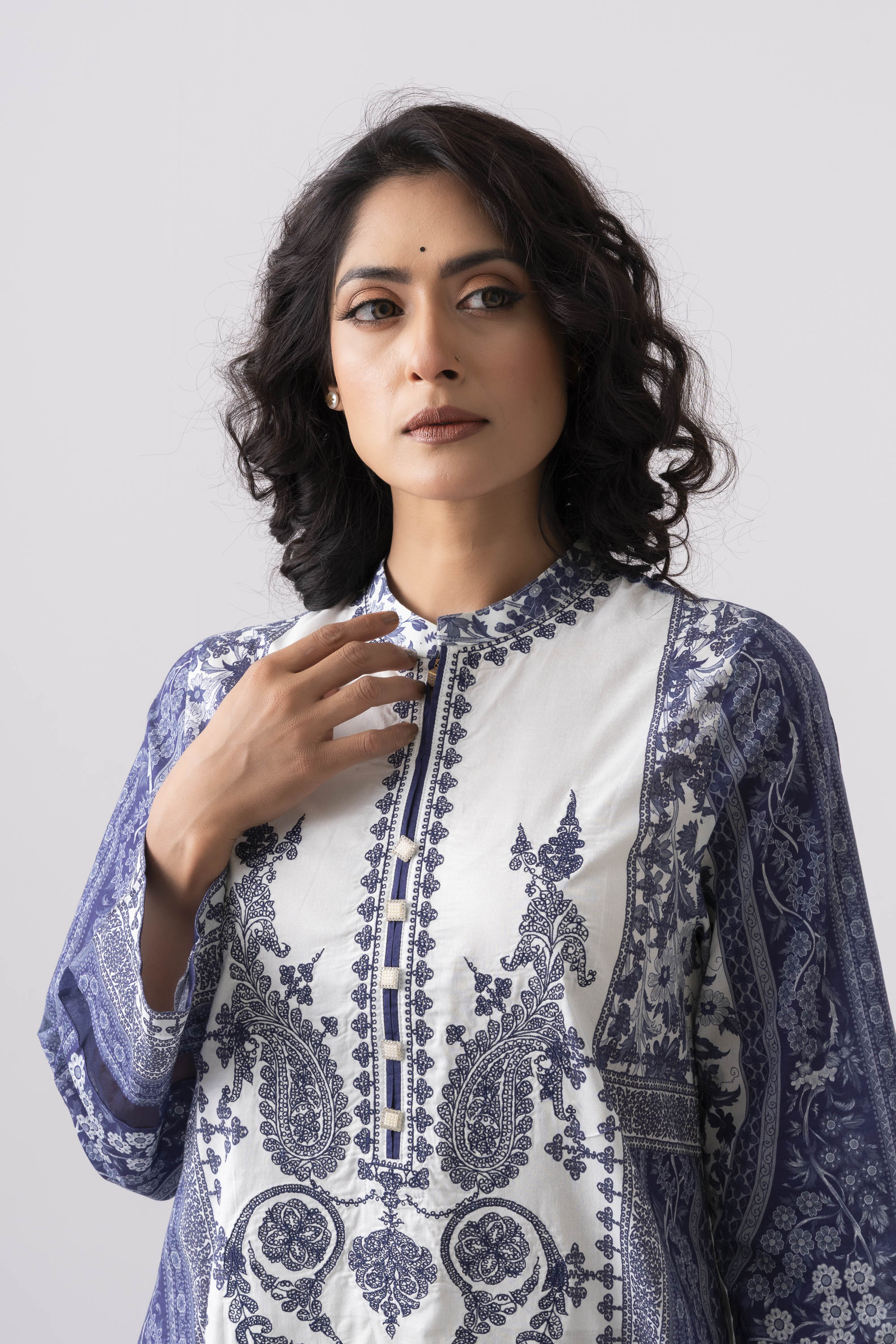 Smart Fit Jacquard Lawn Kurta