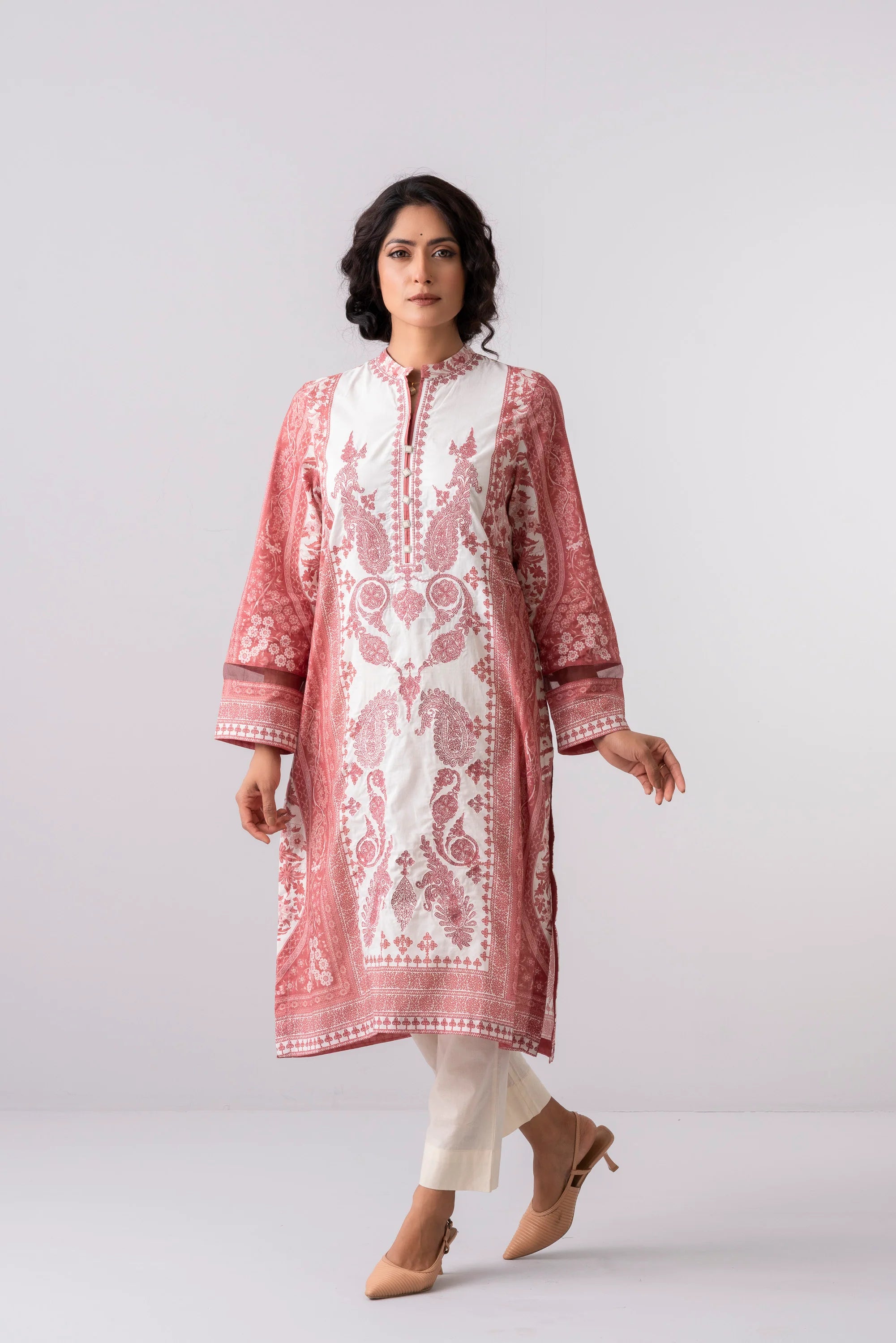 Smart Fit Jacquard Lawn Kurta