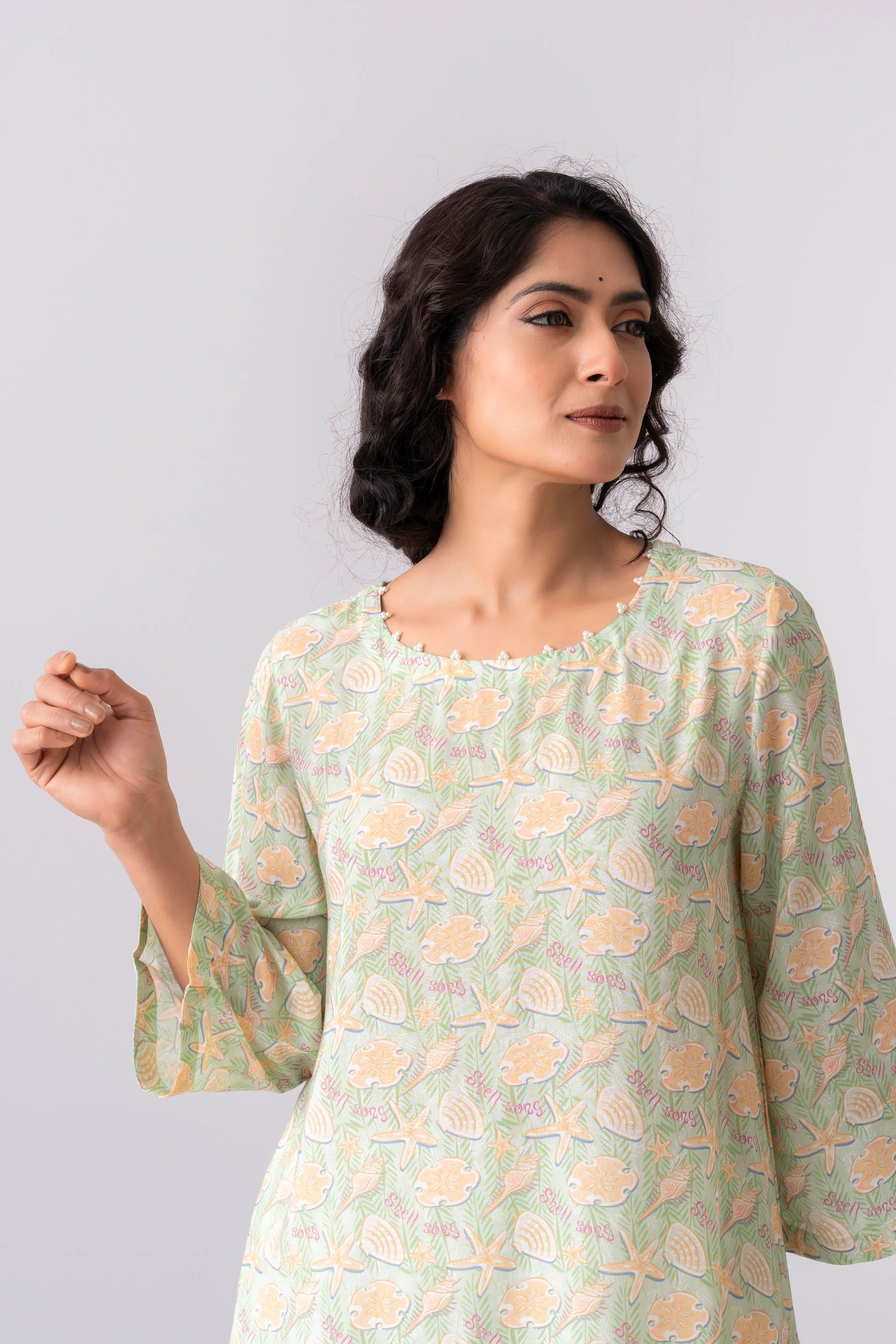The Little Mermaid'-themed Smart Fit Ethnic Kurti - Disney