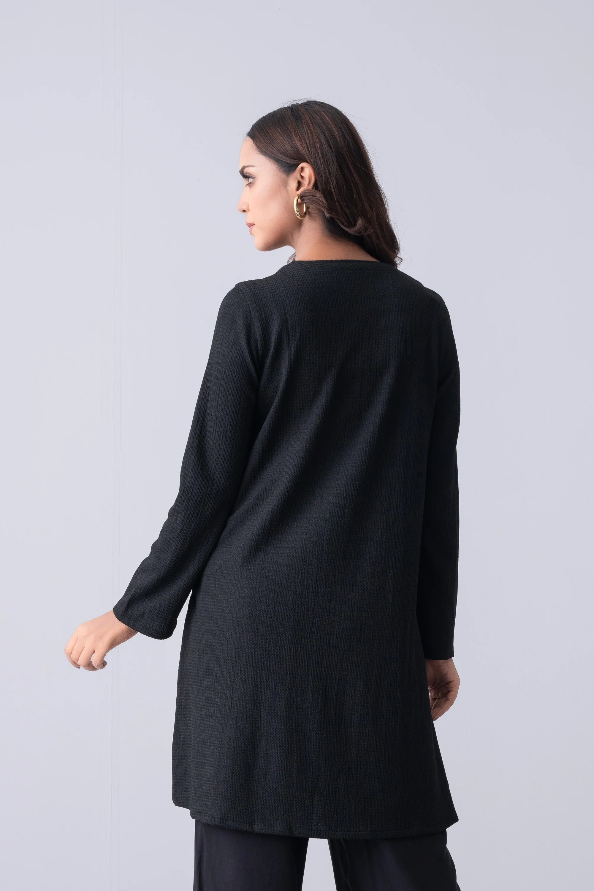 Short-Length Smart Fit Georgette Ethnic Kurti