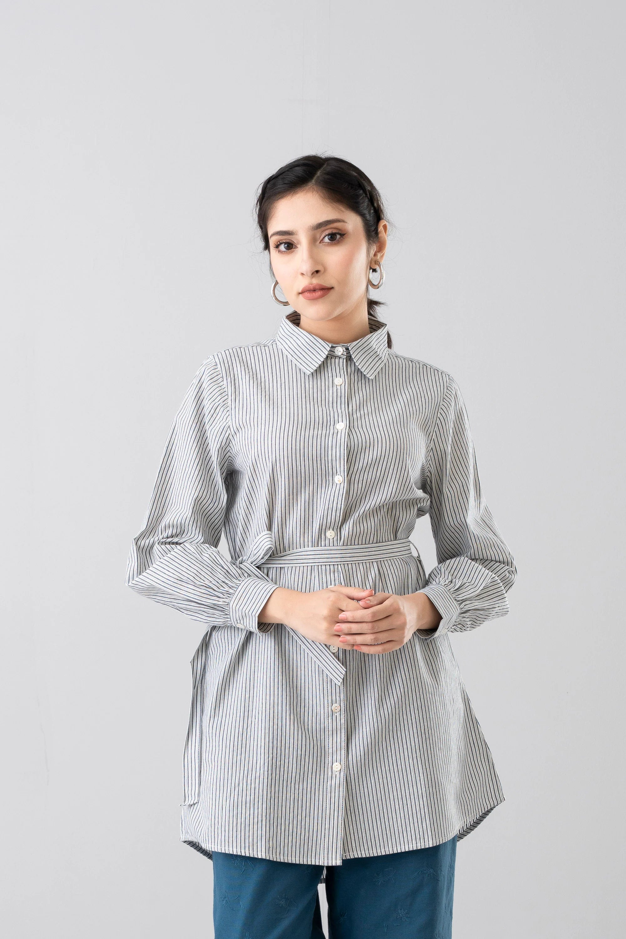 Relaxed Fit Striped Casual Shirt