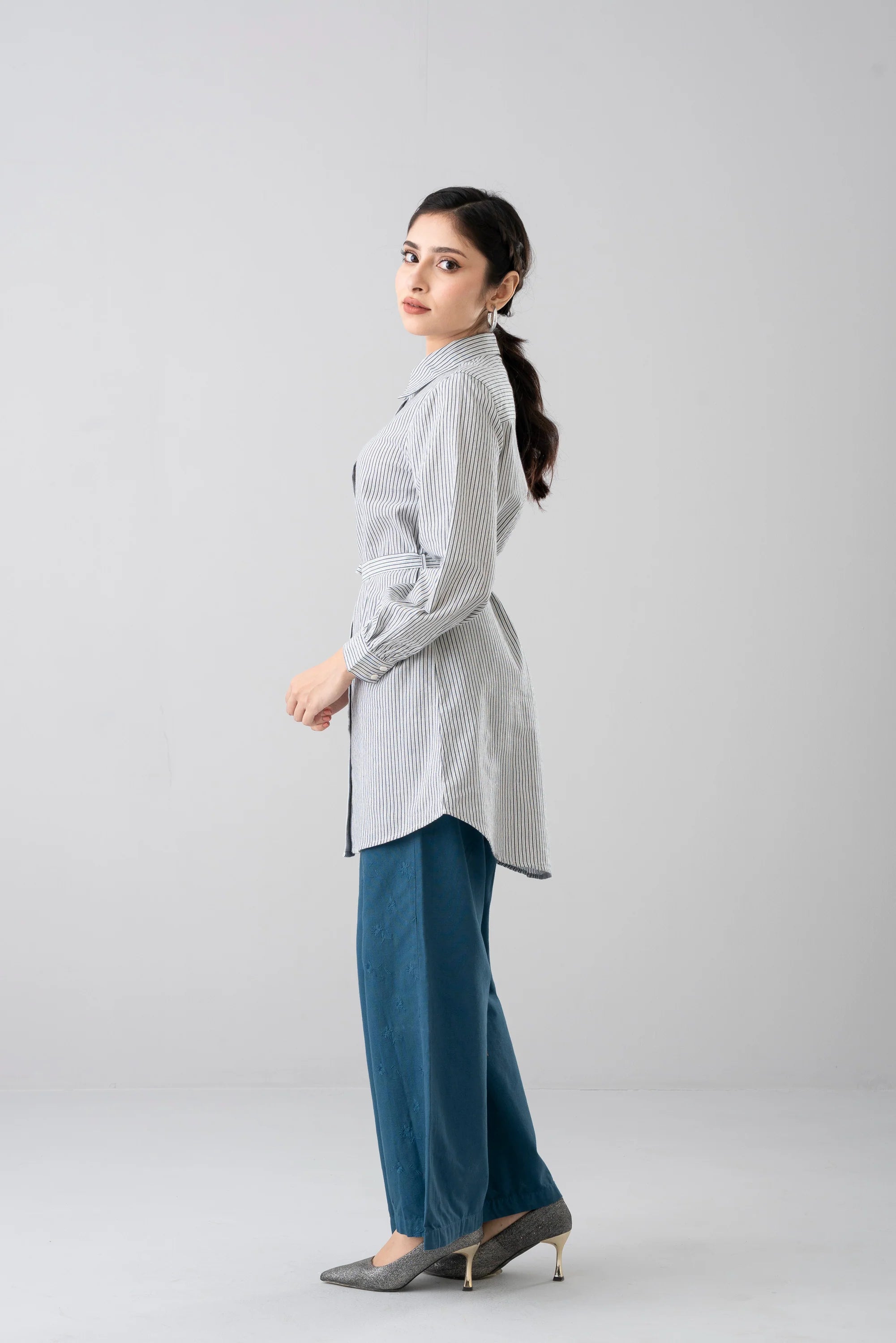 Relaxed Fit Striped Casual Shirt
