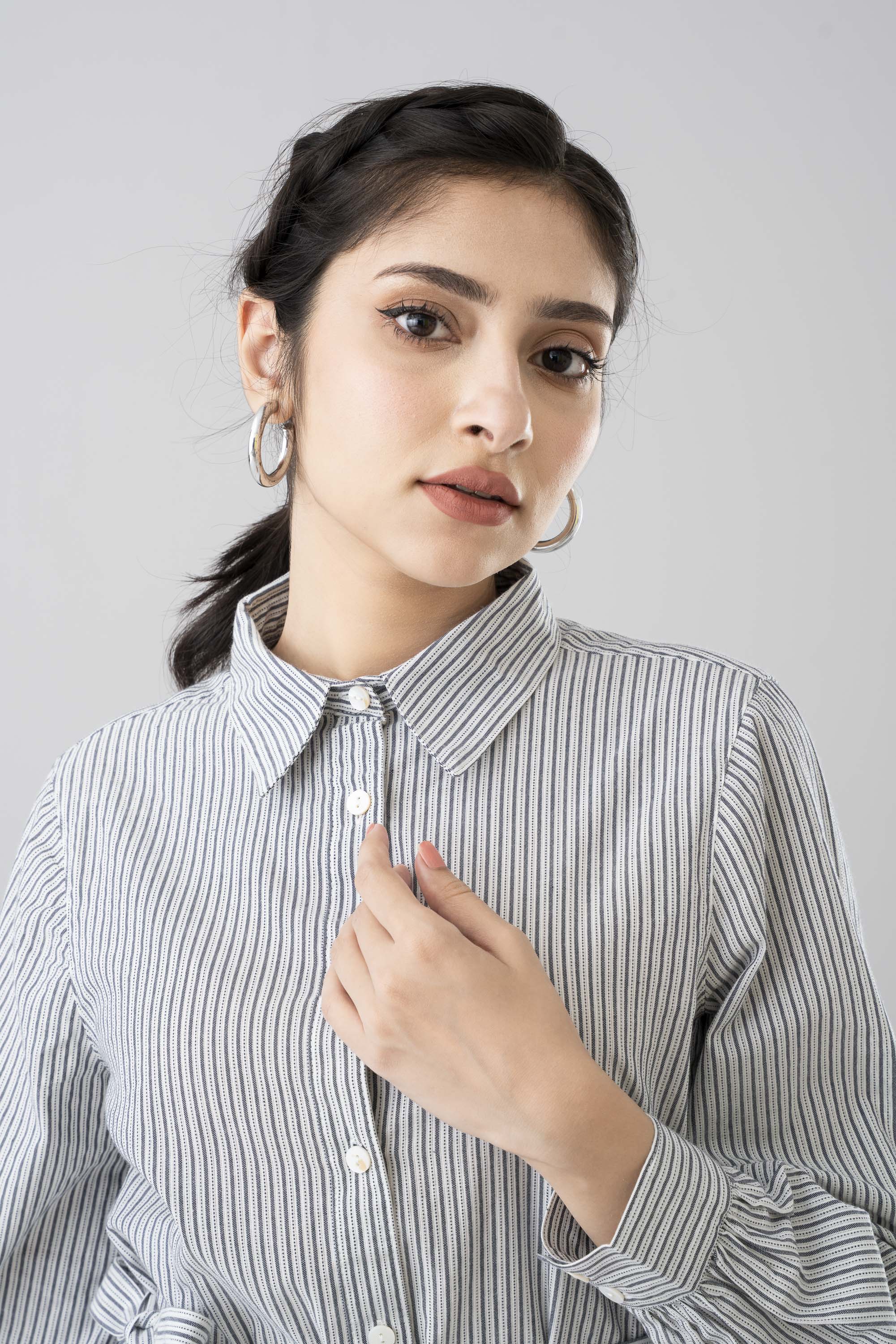 Relaxed Fit Striped Casual Shirt