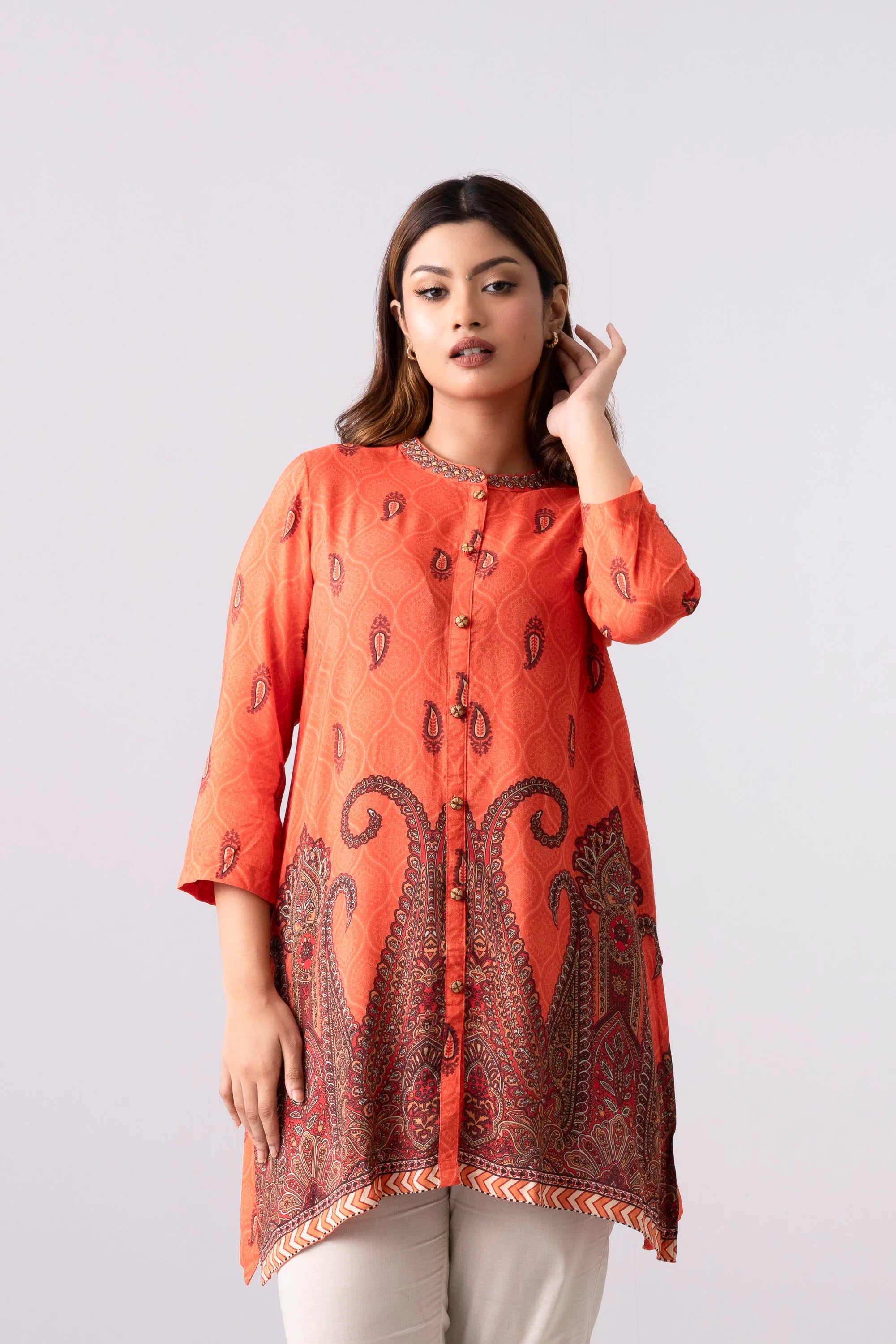 Smart Fit Embroidered Ethnic Kurti