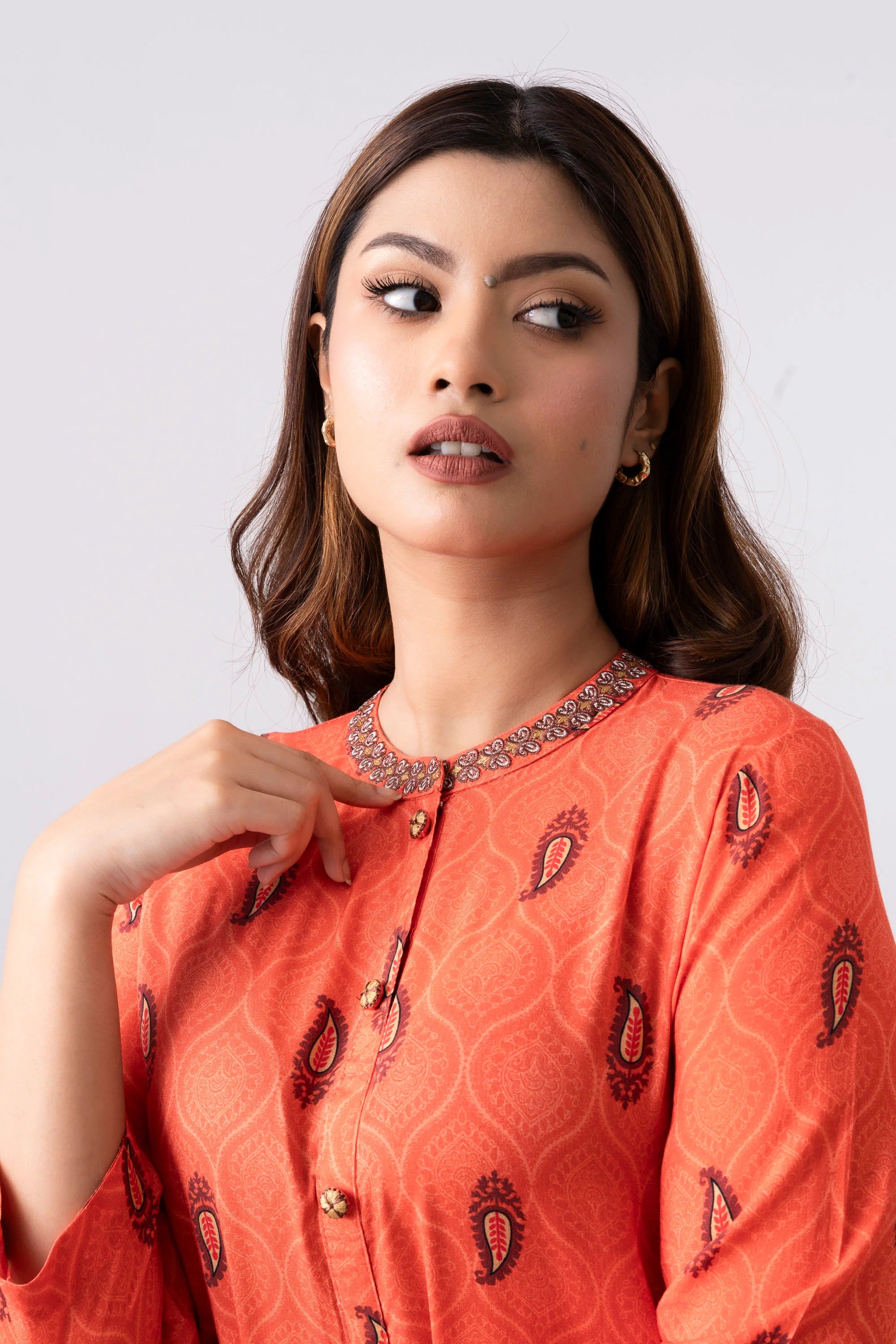 Smart Fit Embroidered Ethnic Kurti