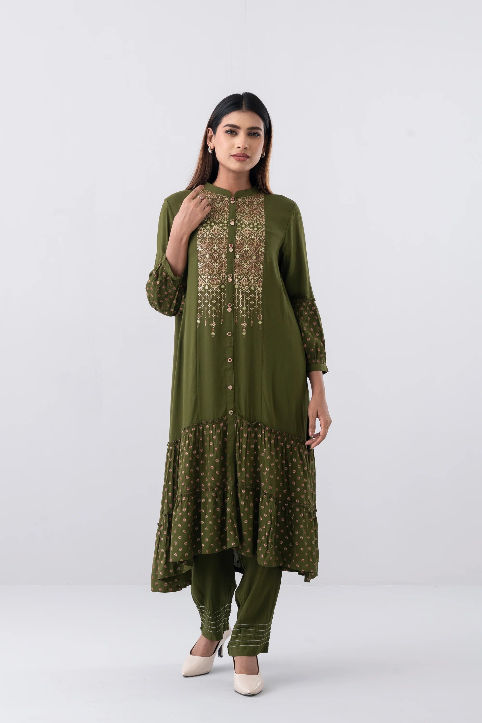 Smart Fit Two-Piece Ethnic Set