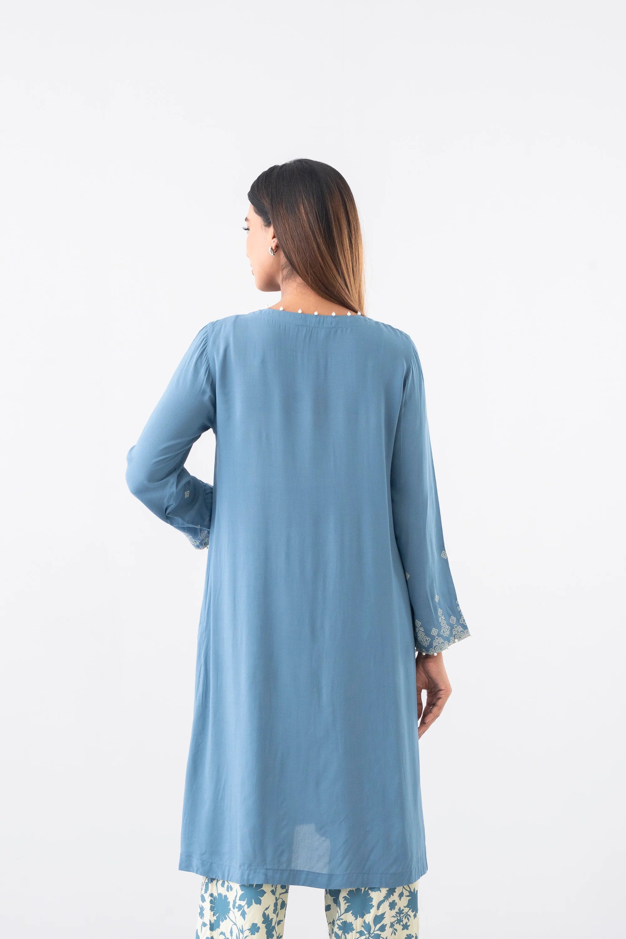 Smart Fit Embellished Viscose Two-Piece Ethnic Set