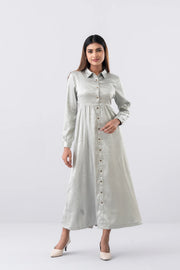 Jacquard Embroidered Long Dress
