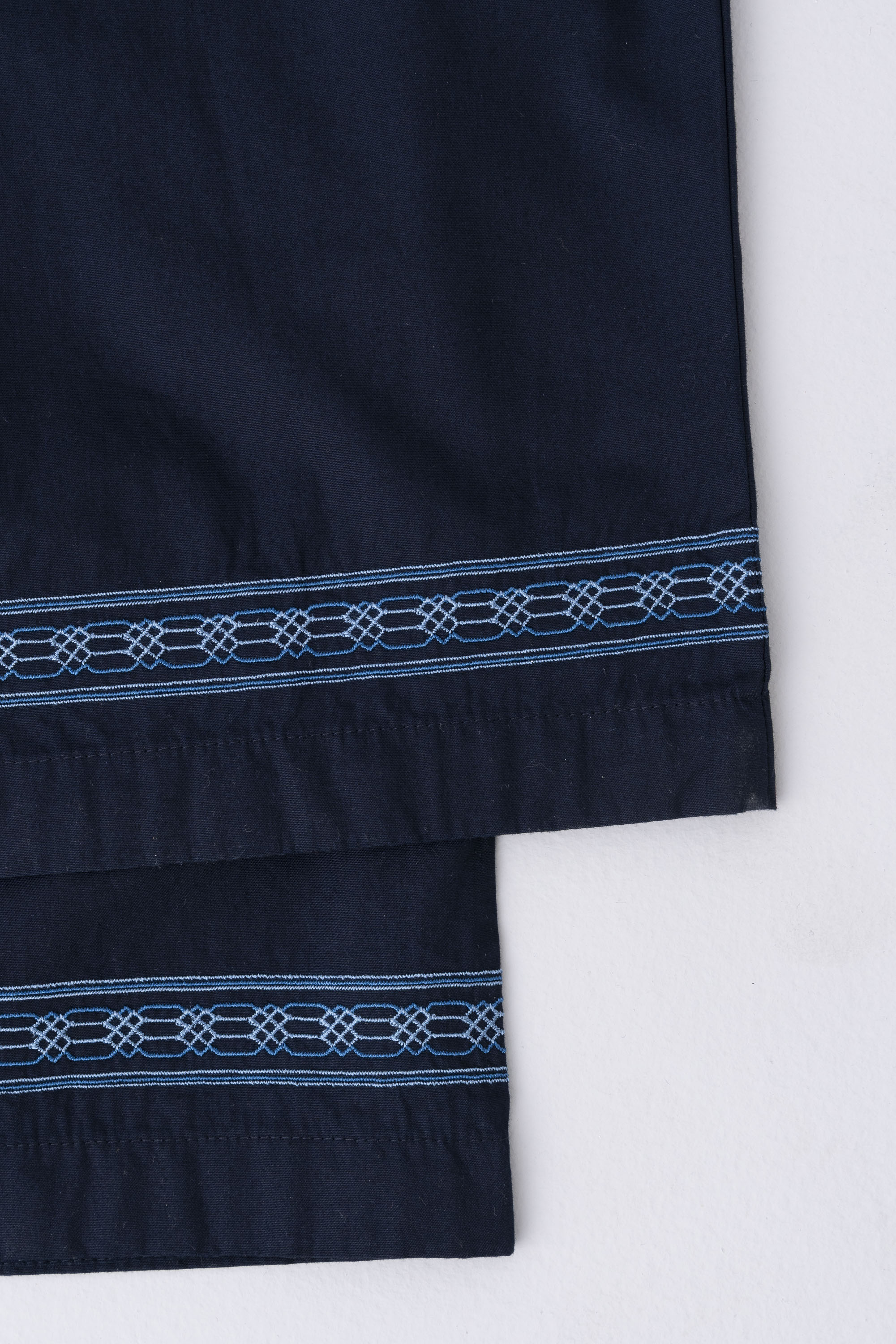 Straight-Cut Embroidered Pants - Mystika