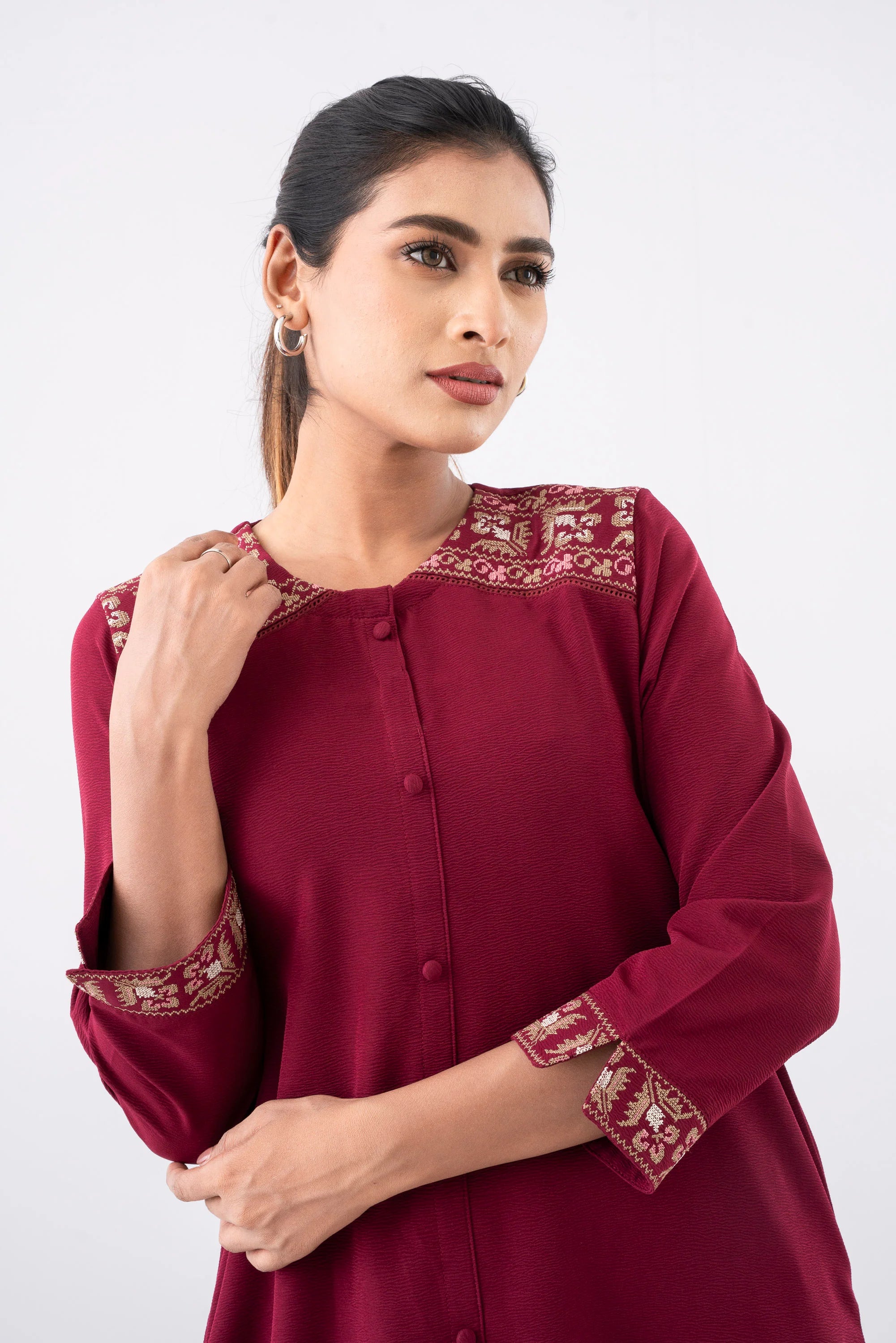 Smart Fit Georgette Ethnic Kurta