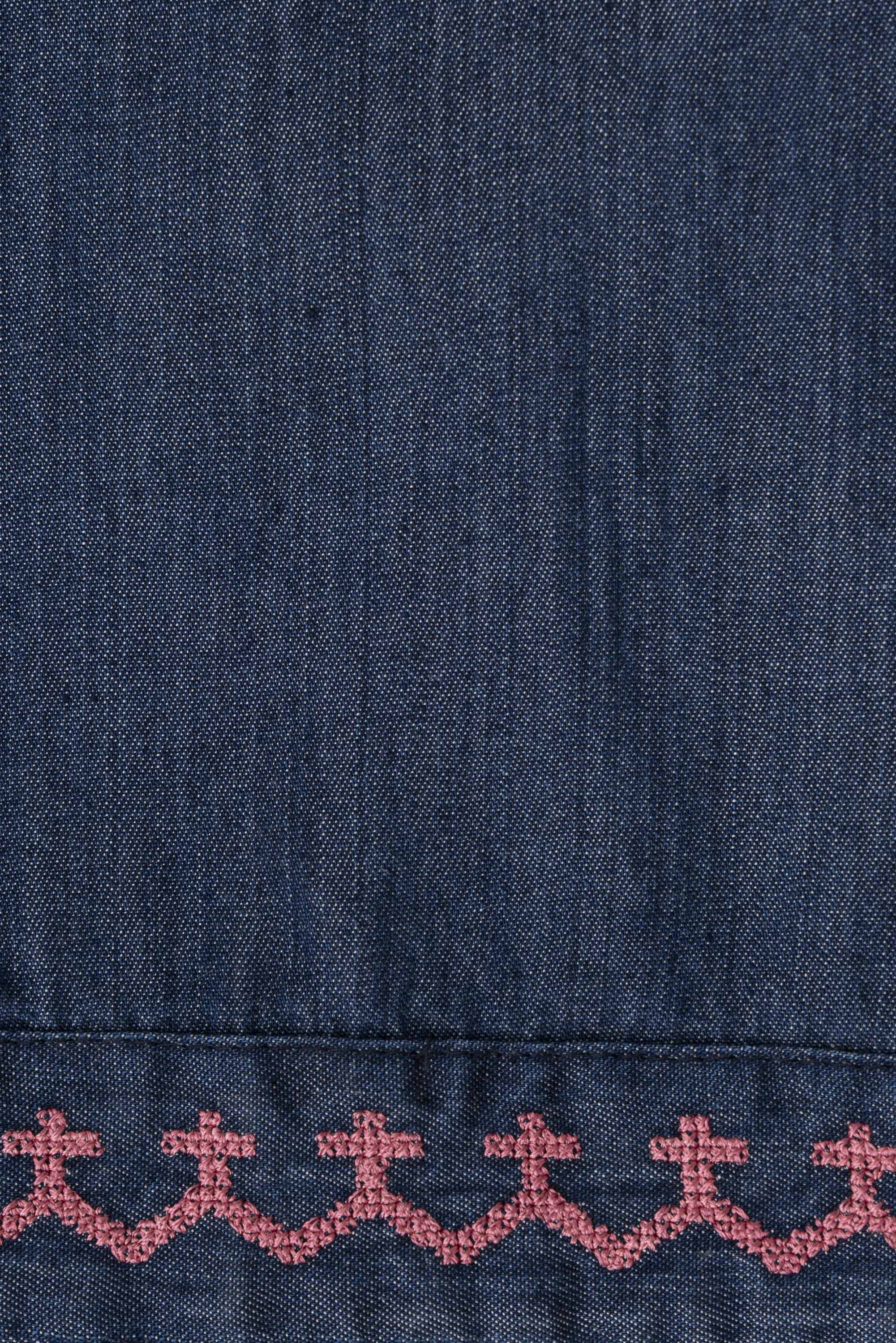 Relaxed Fit Denim-Style Ethnic Pants