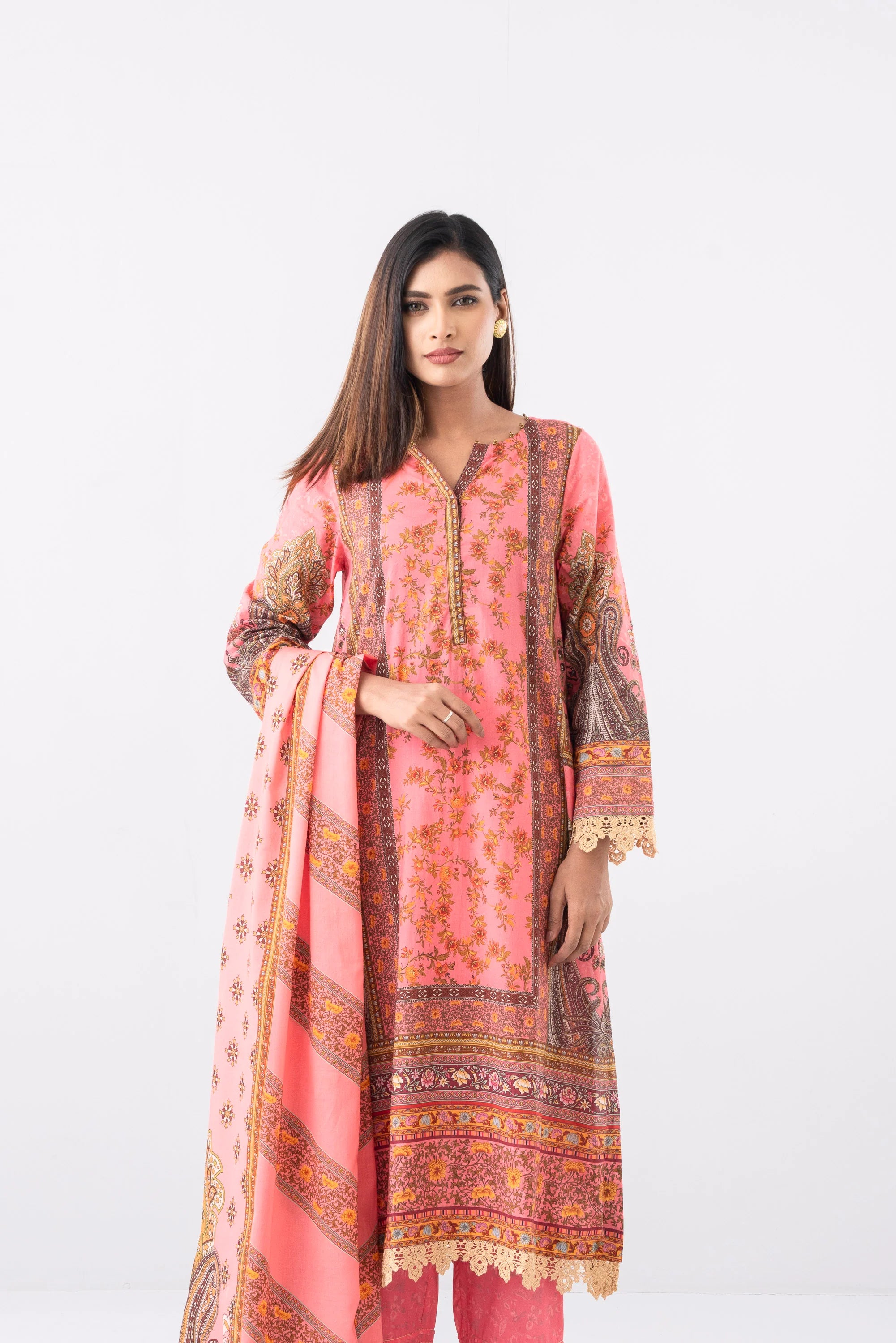 Smart Fit Digital Printed Three-Piece Lawn