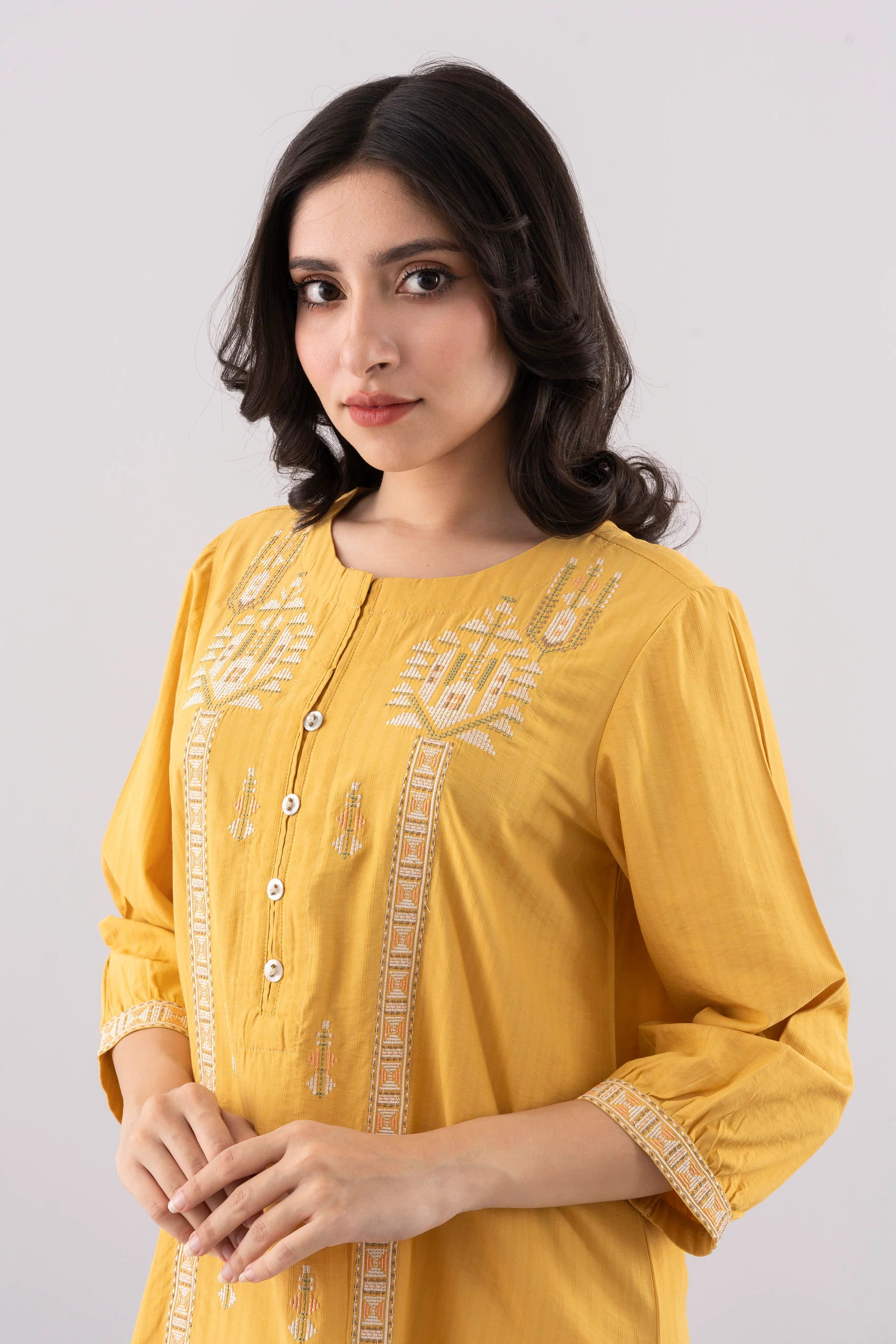 Smart Fit Embroidered Ethnic Kurta