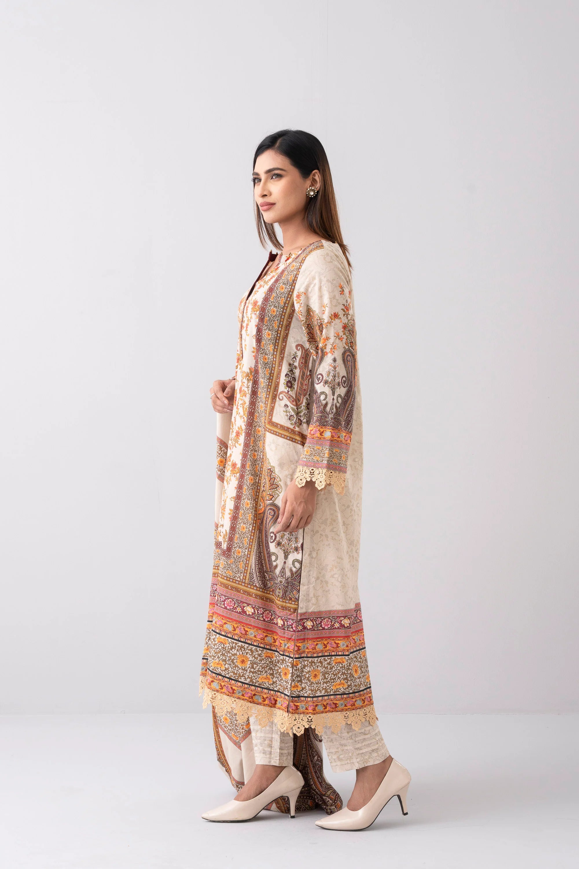 Smart Fit Digital Printed Three-Piece Lawn