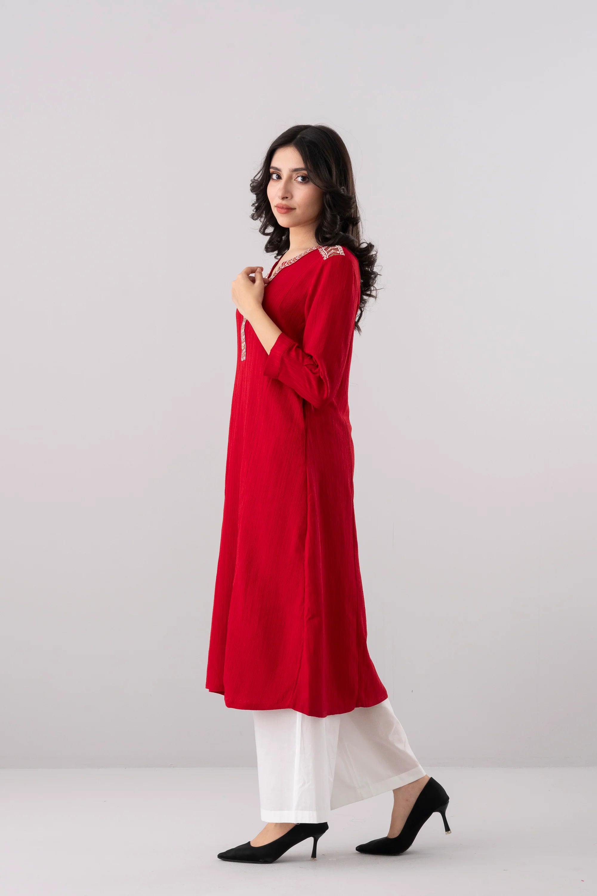 Smart Fit Embroidered Ethnic Kurta