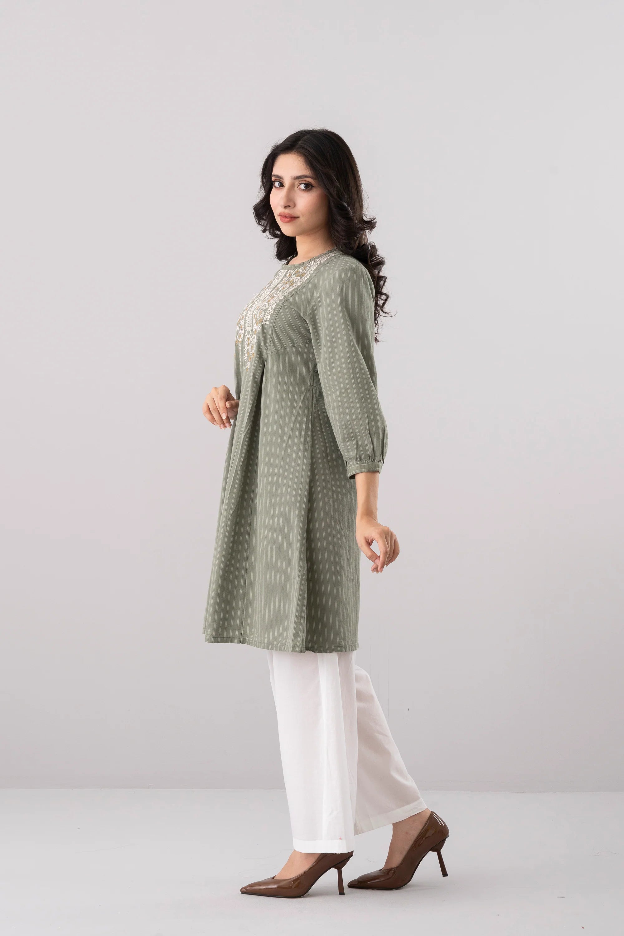 Smart Fit Embroidered Ethnic Kurti