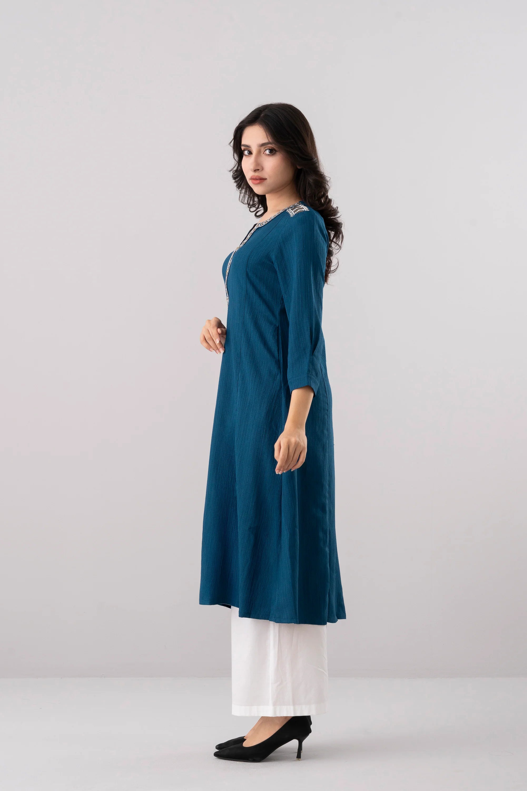 Smart Fit Embroidered Ethnic Kurta