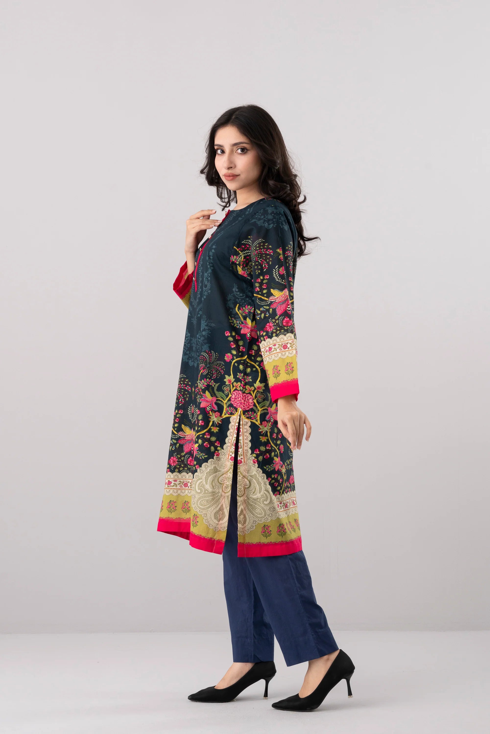 Relaxed Fit Digital Printed Lawn Kurta