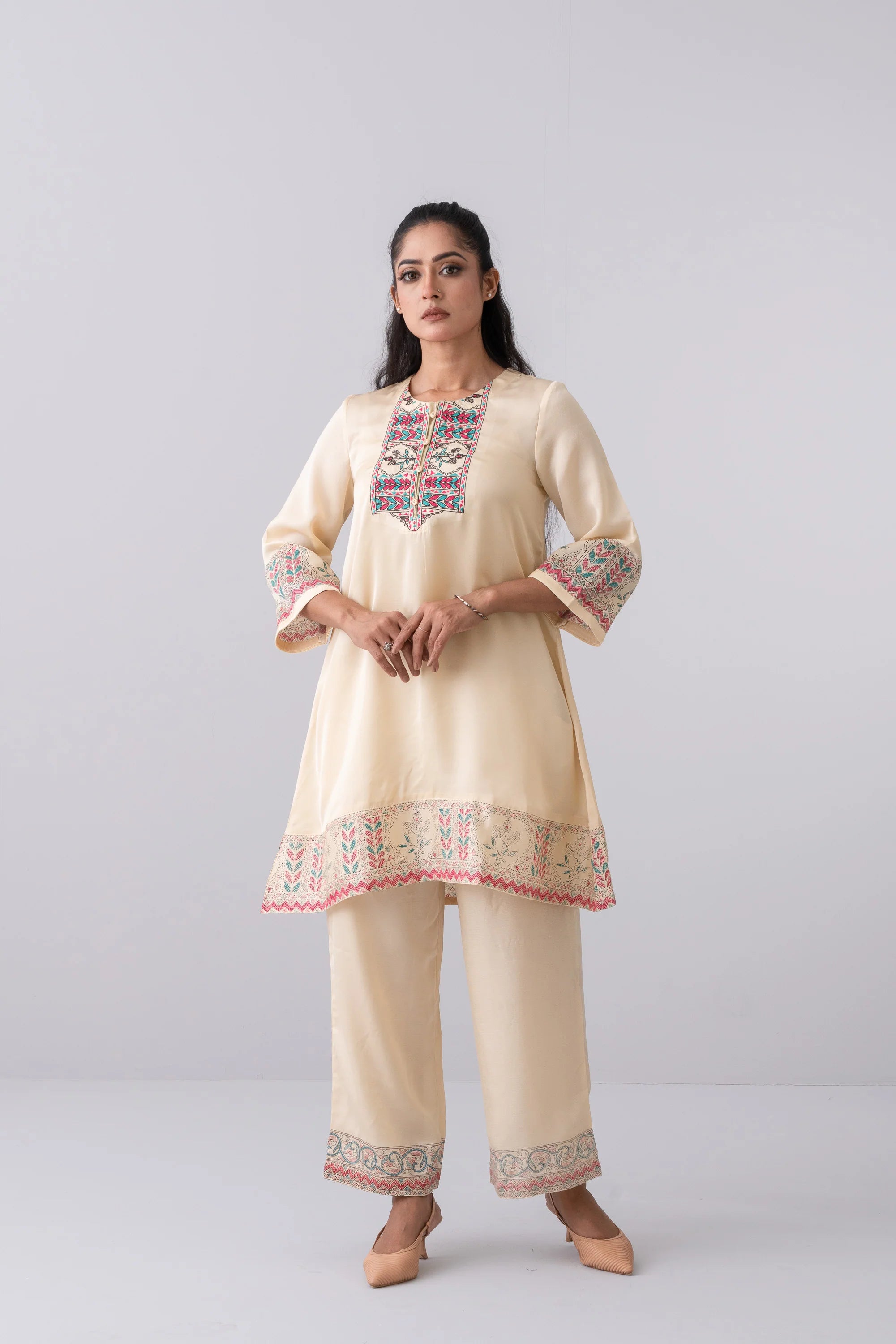 Smart Fit Embroidered Ethnic Kurti