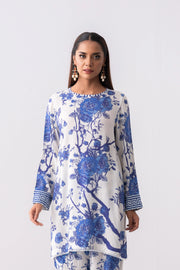 Short-Length Smart Fit Printed Two-Piece Viscose Ethnic Set
