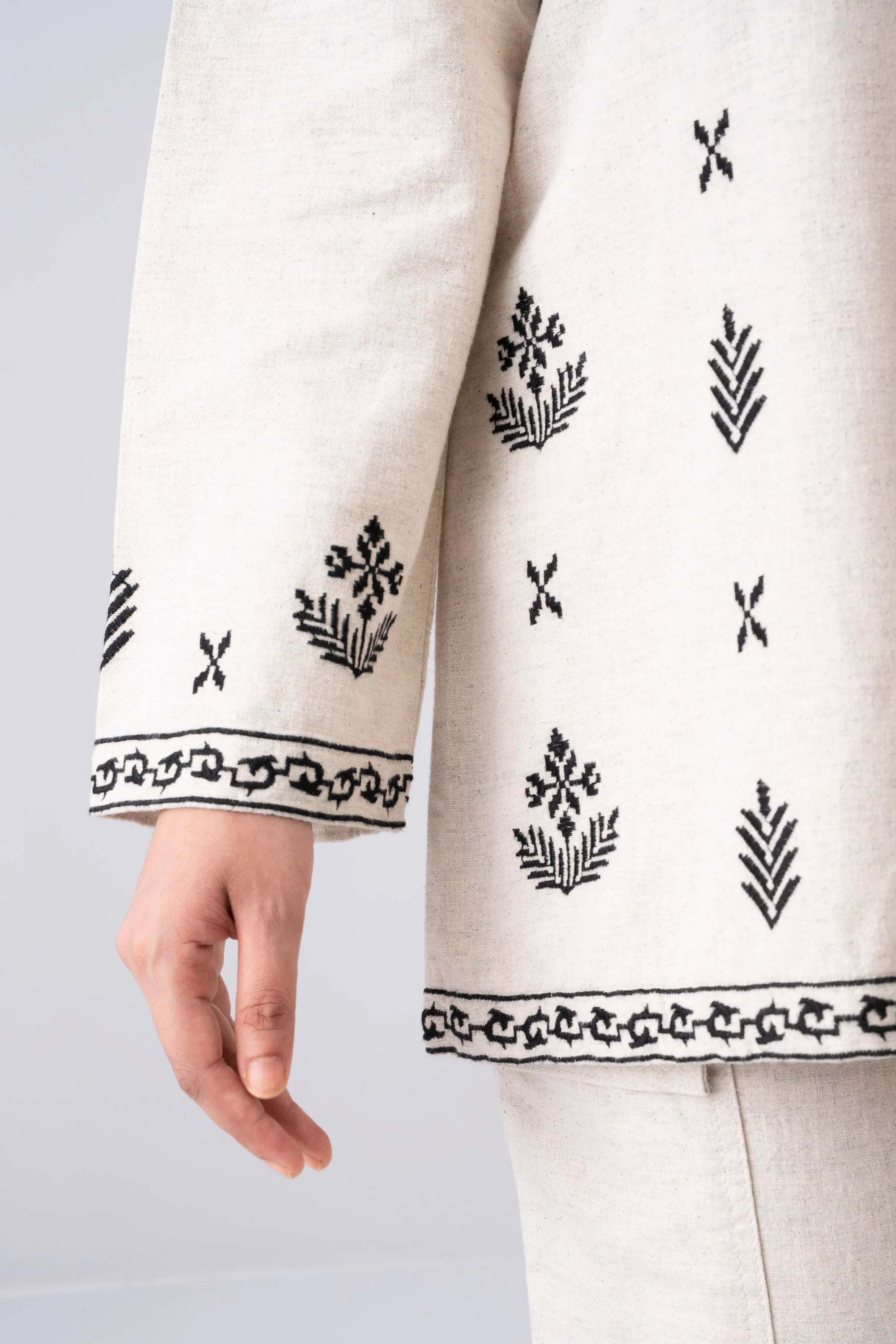 Relaxed Fit Embroidered Casual Shirt