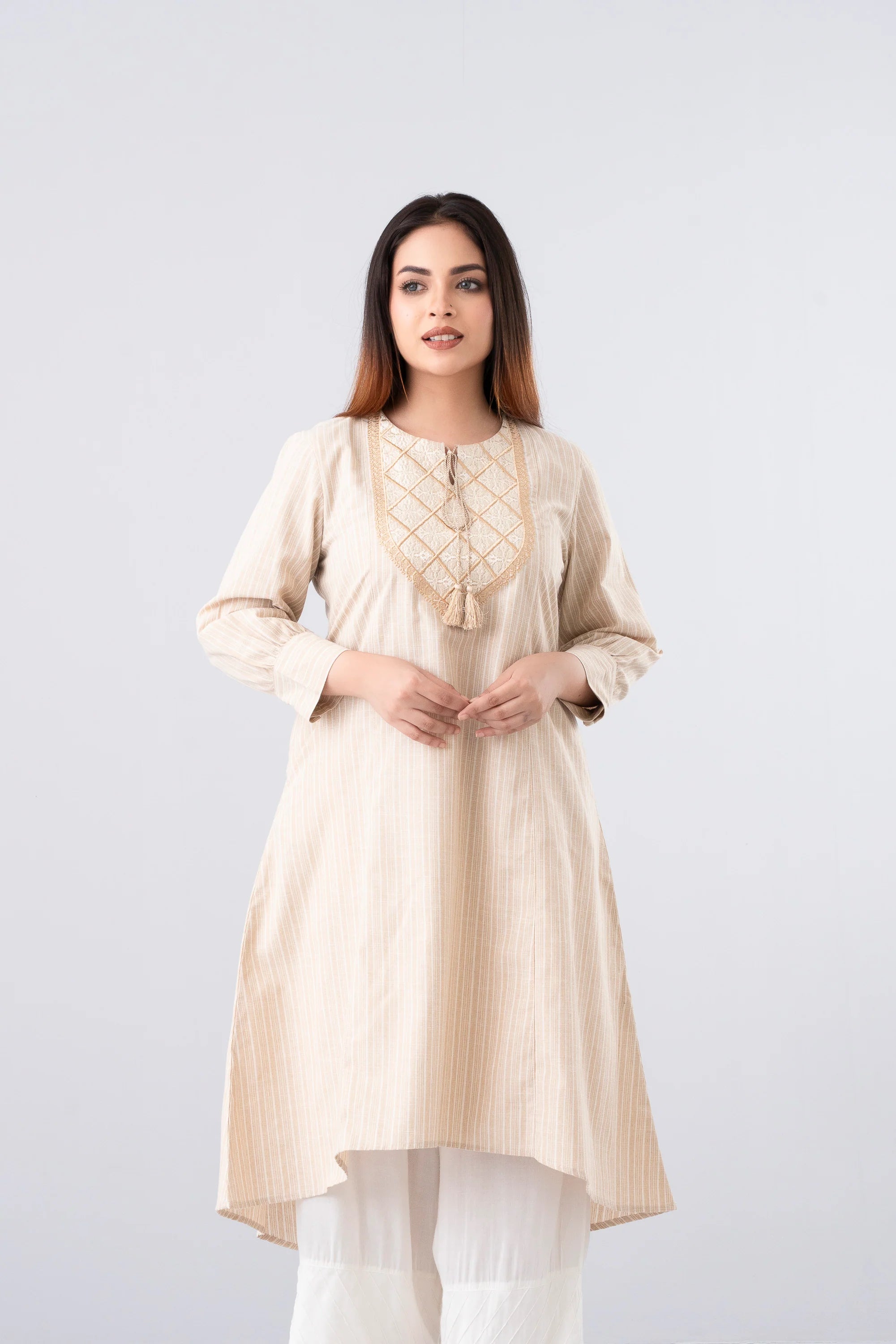 Smart Fit Embroidered Ethnic Kurta