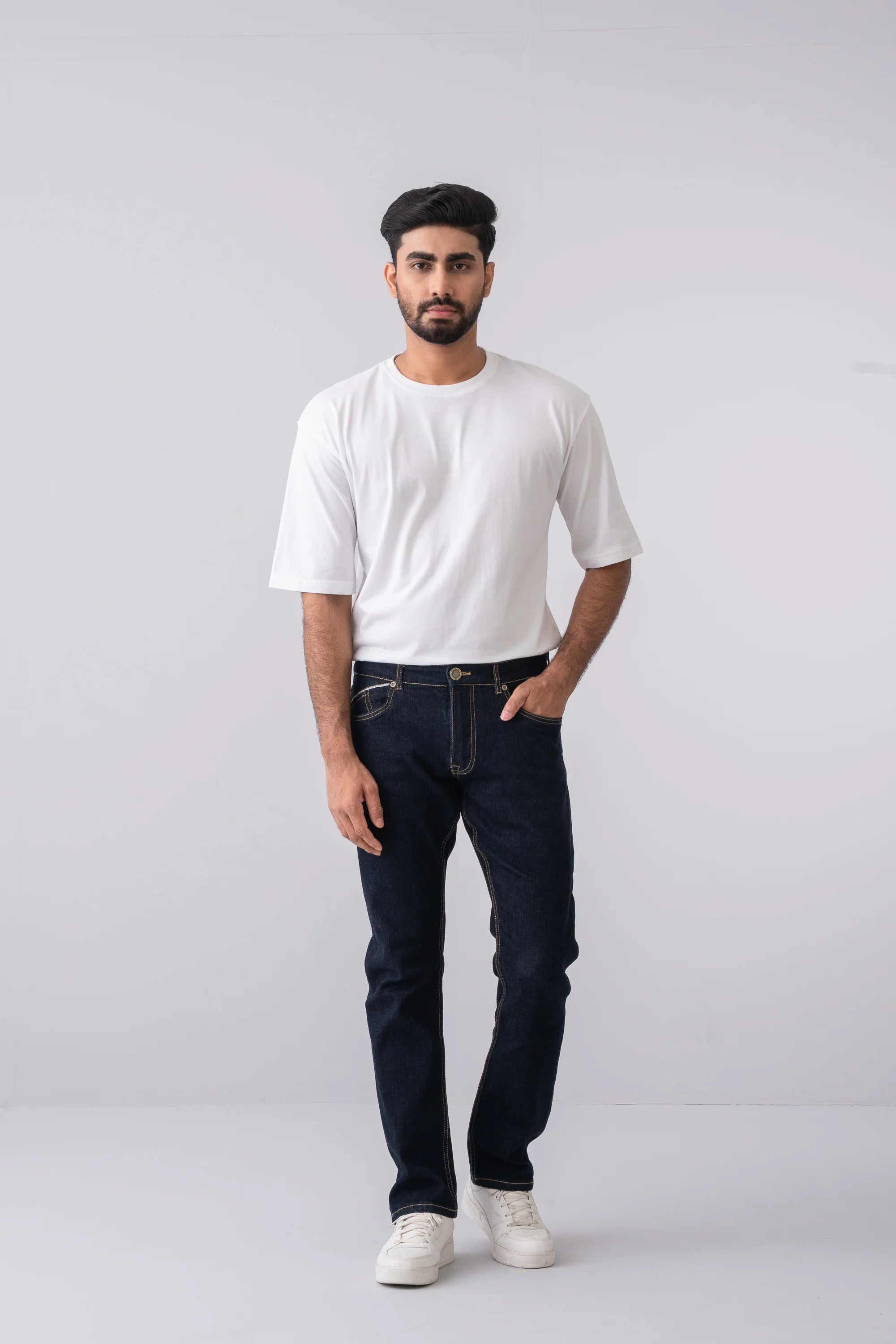 Straight Fit Raw Selvedge Jeans