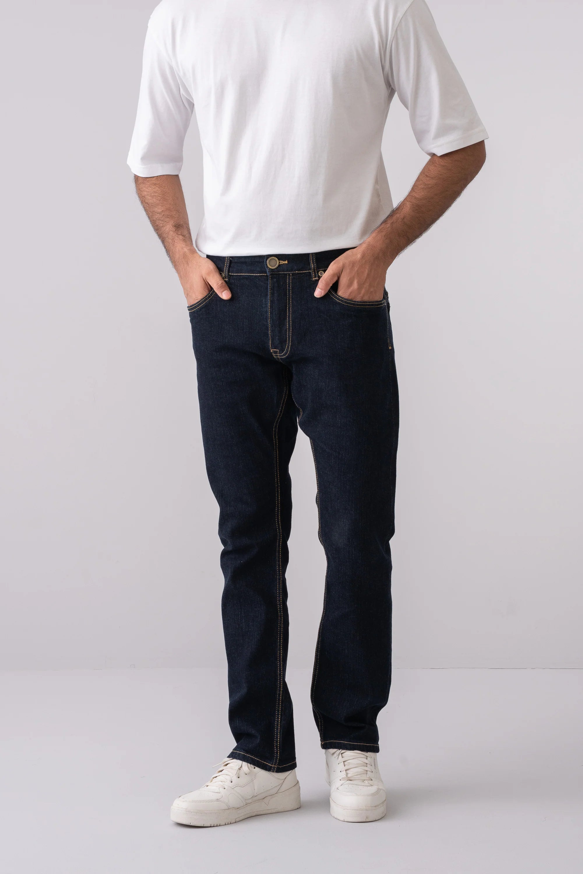 Straight Fit Raw Selvedge Jeans