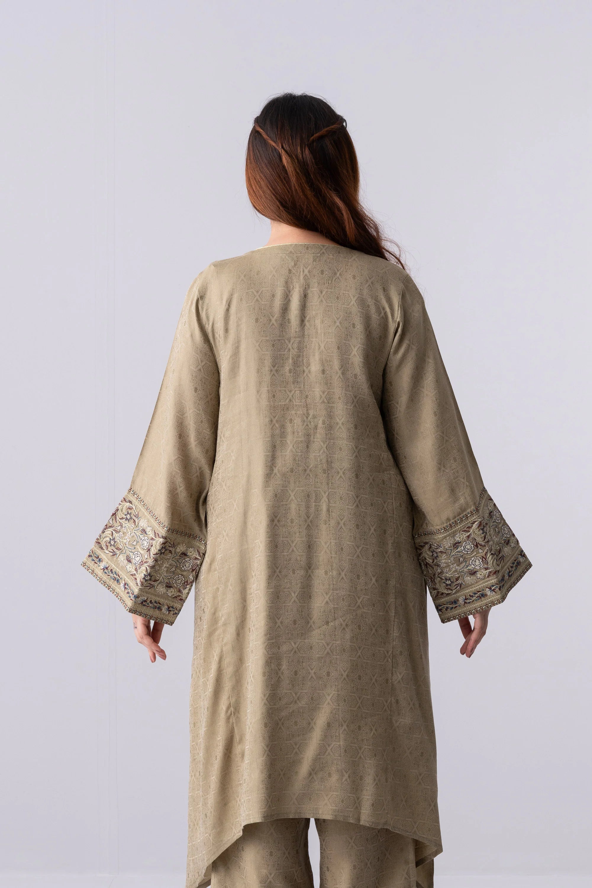 Mid-Length Relaxed Fit Formal Ethnic Set - Two Piece