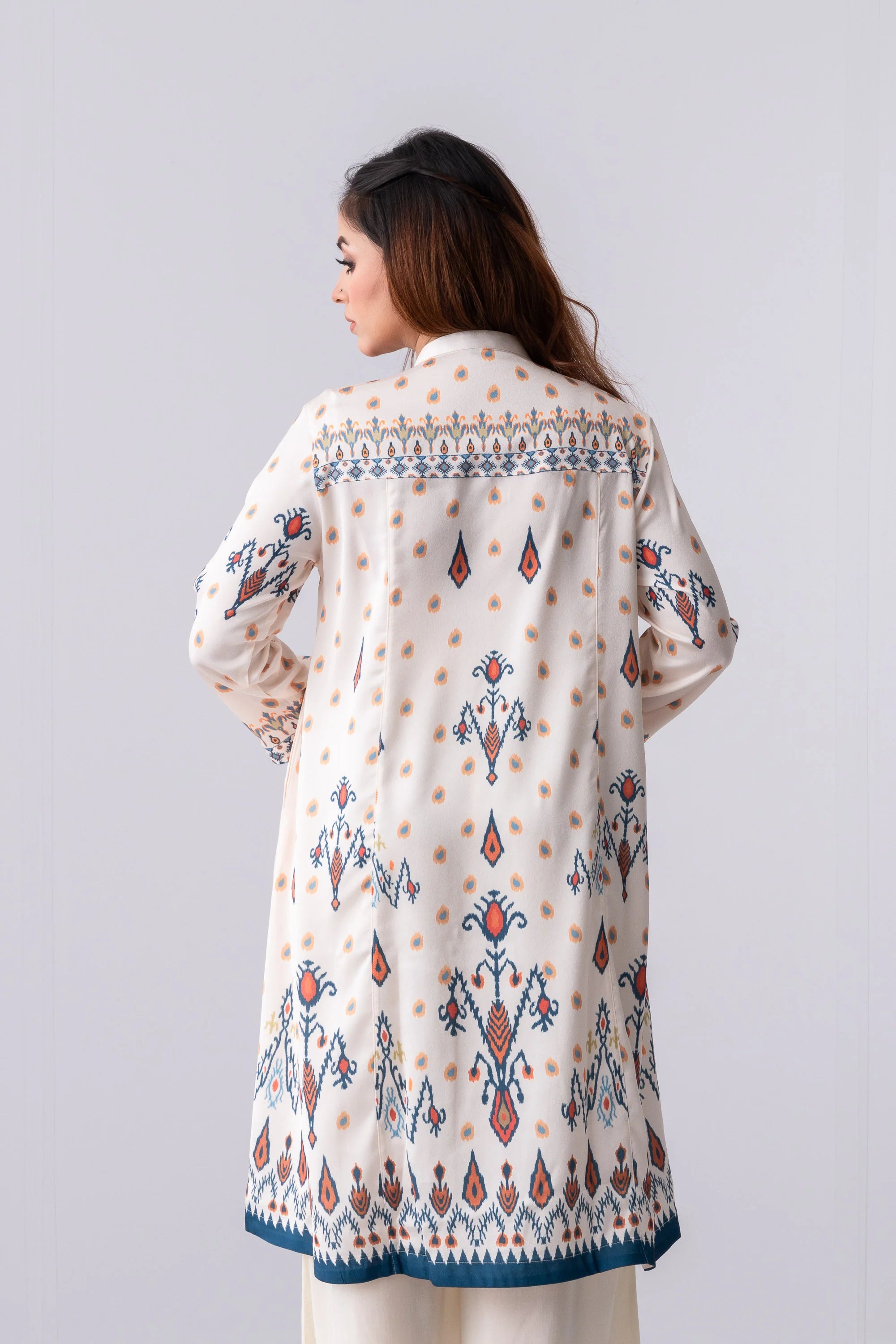 Mid-Length Relaxed Fit Ethnic Kurta