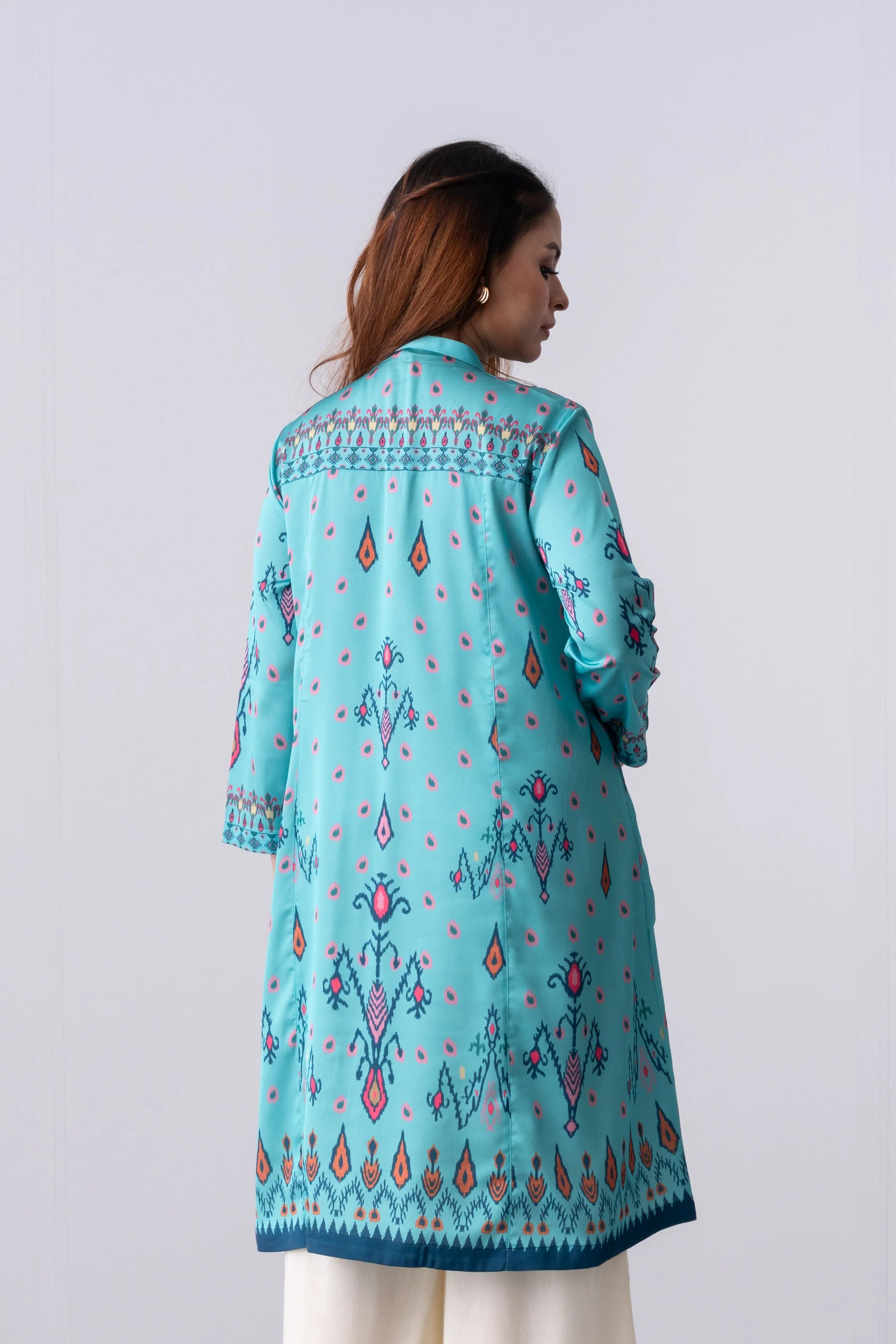 Mid-Length Relaxed Fit Ethnic Kurta