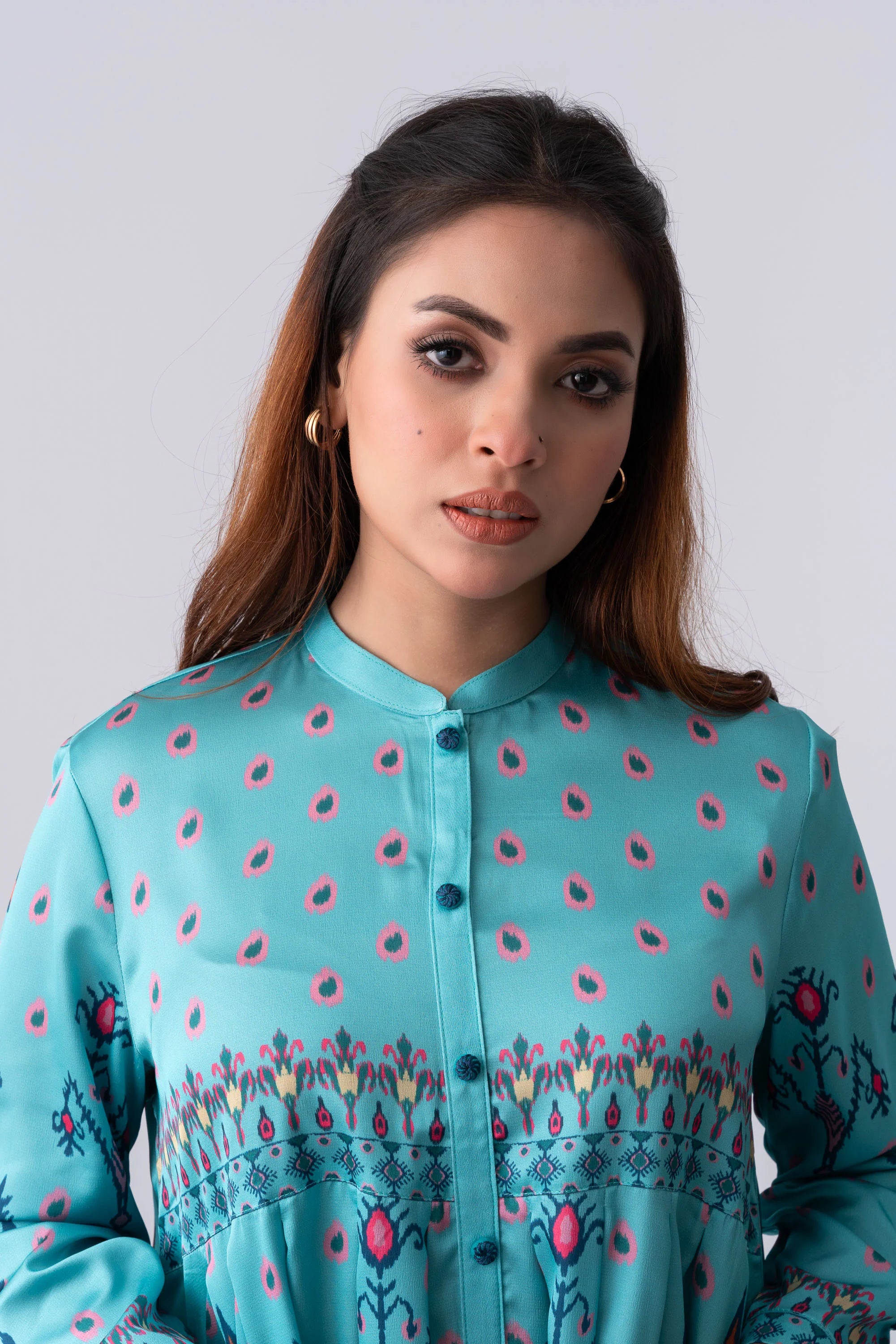 Mid-Length Relaxed Fit Ethnic Kurta