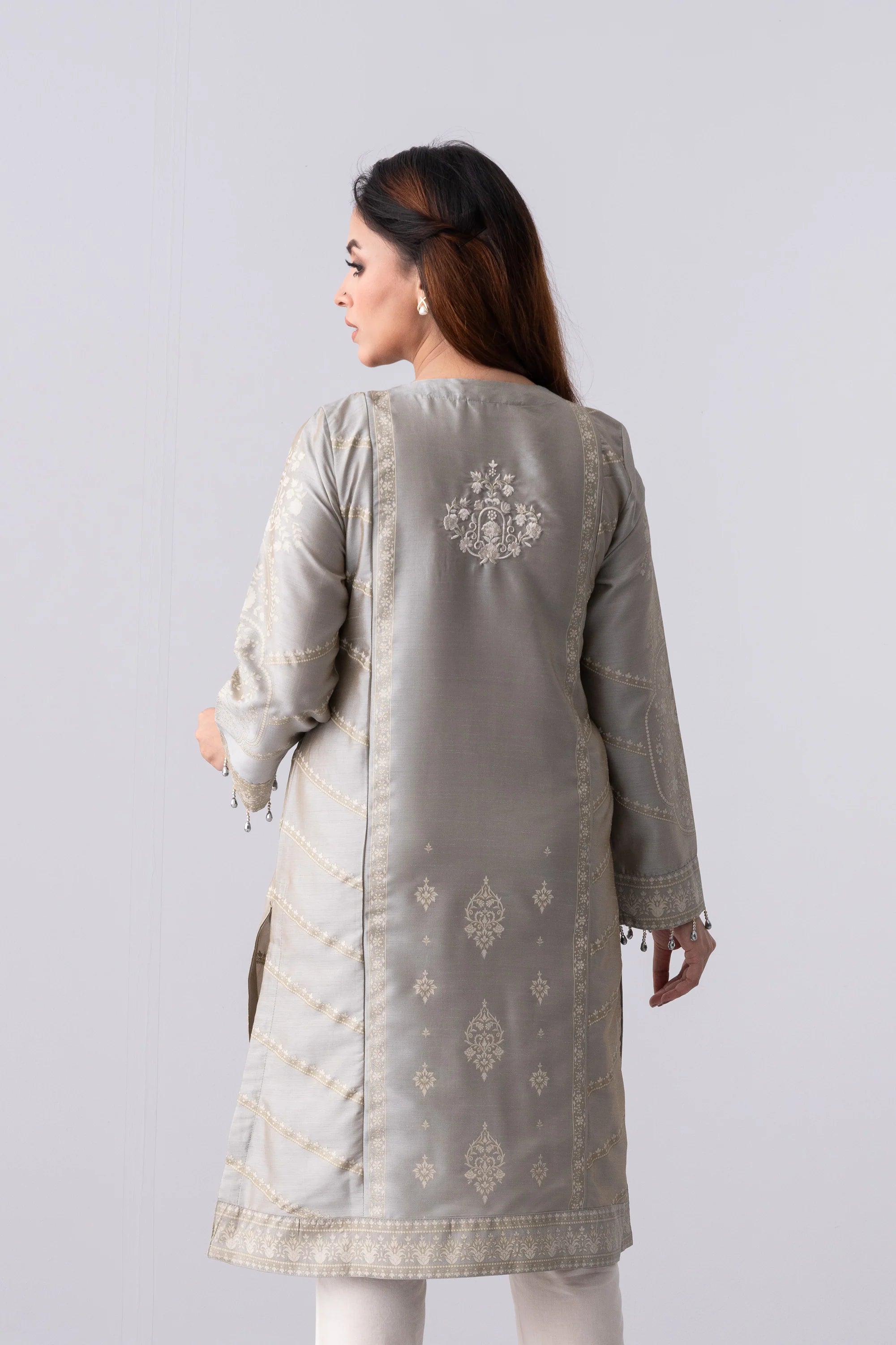 Smart Fit Embroidered Two-Piece Ethnic Set