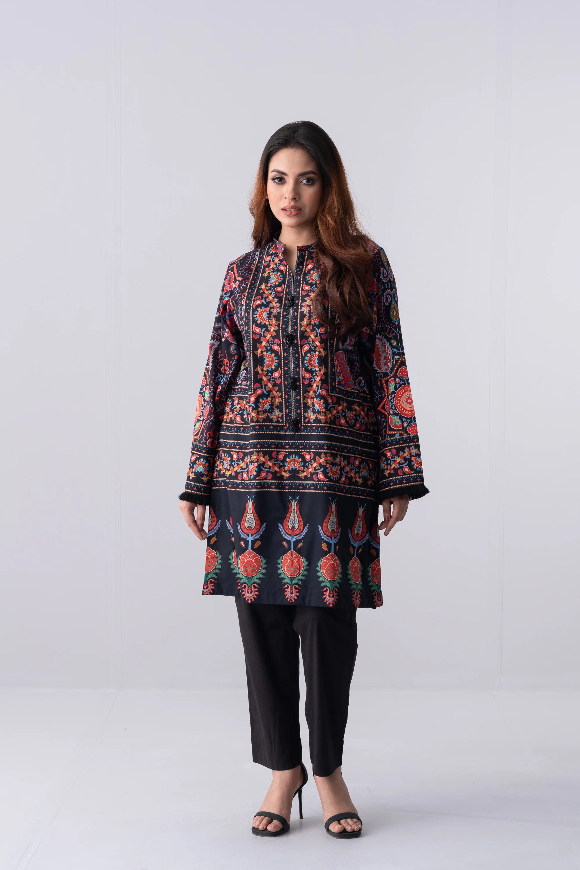 Relaxed Fit Digital Printed Lawn Kurta